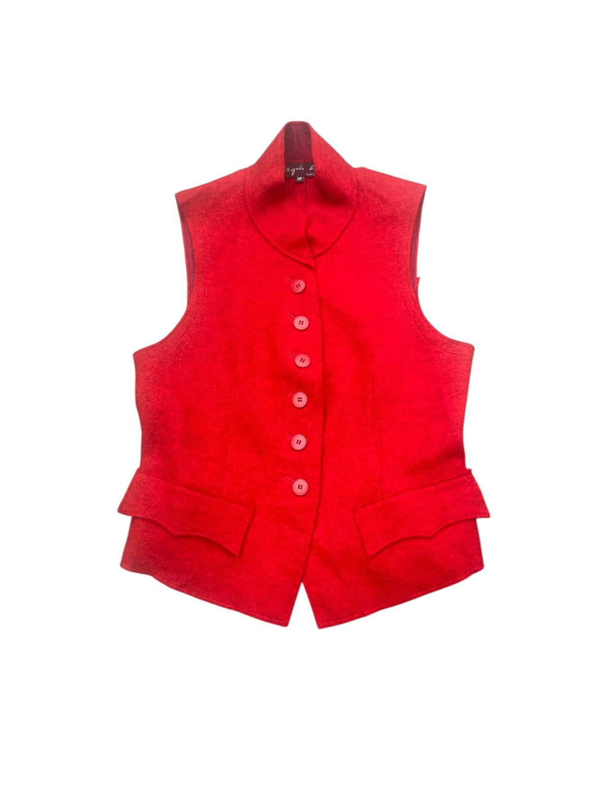 agnes b. Vintage Agnes B Wool Vest Size S / US 4 / IT 40 - 1 Thumbnail