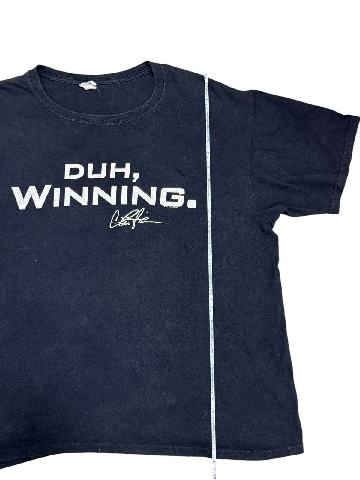 Vintage RARE CHARLIE SHEEN DUH WINNING MELTDOWN BLACK TEE Size US XL / EU 56 / 4 - 5 Thumbnail
