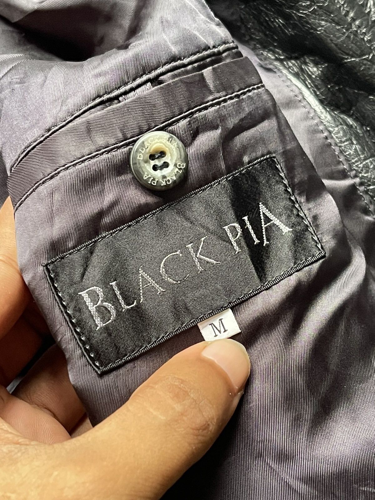 Genuine Leather × If Six Was Nine × Japanese Brand 🔥Vintage Black Pia Japan Leather Bomber Jacket Size US M / EU 48-50 / 2 - 10 Thumbnail