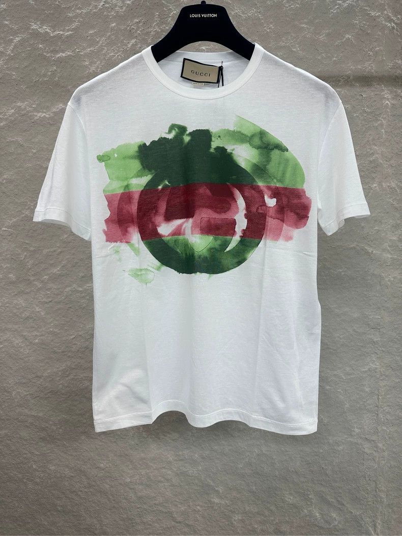 Gucci Gucci Printed Short Sleeve T-Shirt Size US M / EU 48-50 / 2 - 1 Thumbnail