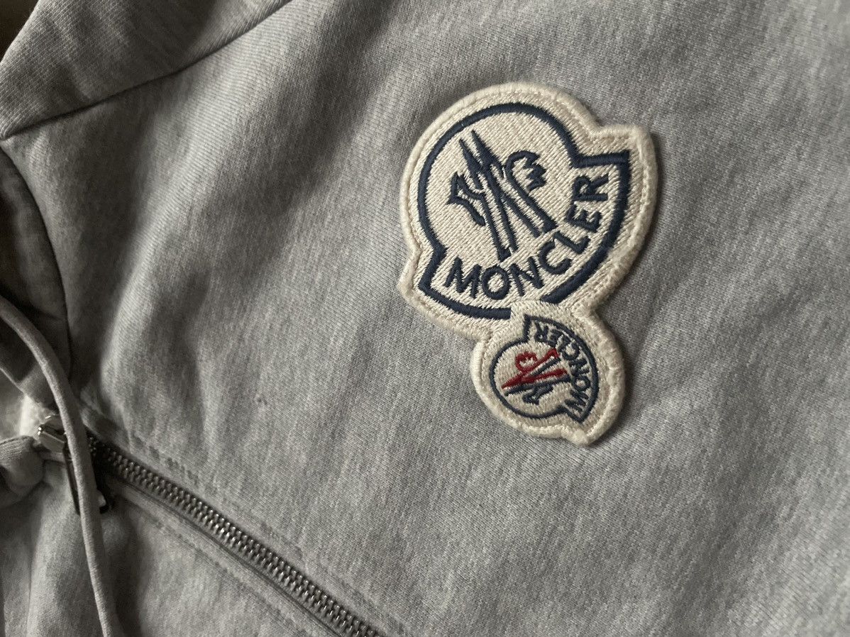 Moncler Moncler Double Logo Zip gray Hoodie Size US S / EU 44-46 / 1 - 3 Thumbnail
