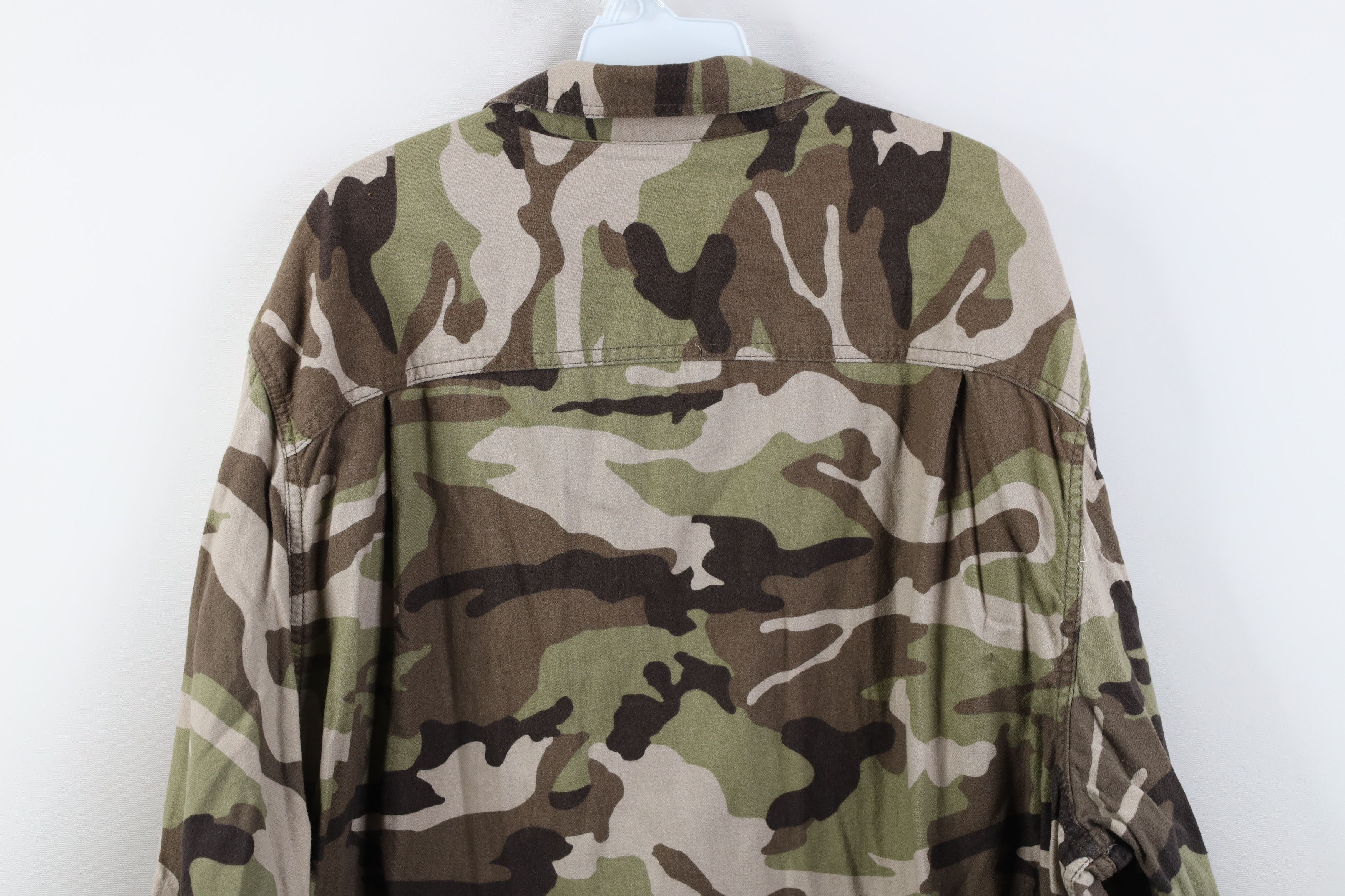Vintage Vintage 90s Y2K Streetwear Chamois Cloth Button Shirt Size US XXL / EU 58 / 5 - 10 Thumbnail