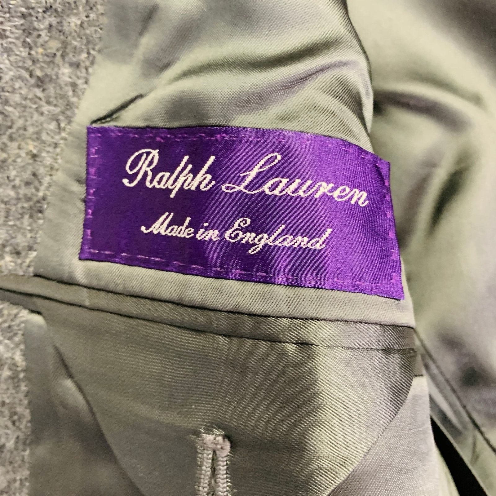 Ralph Lauren Size 38 Regular Grey Black Heather Notch Lapel Sport Coat Size 38R - 7 Thumbnail