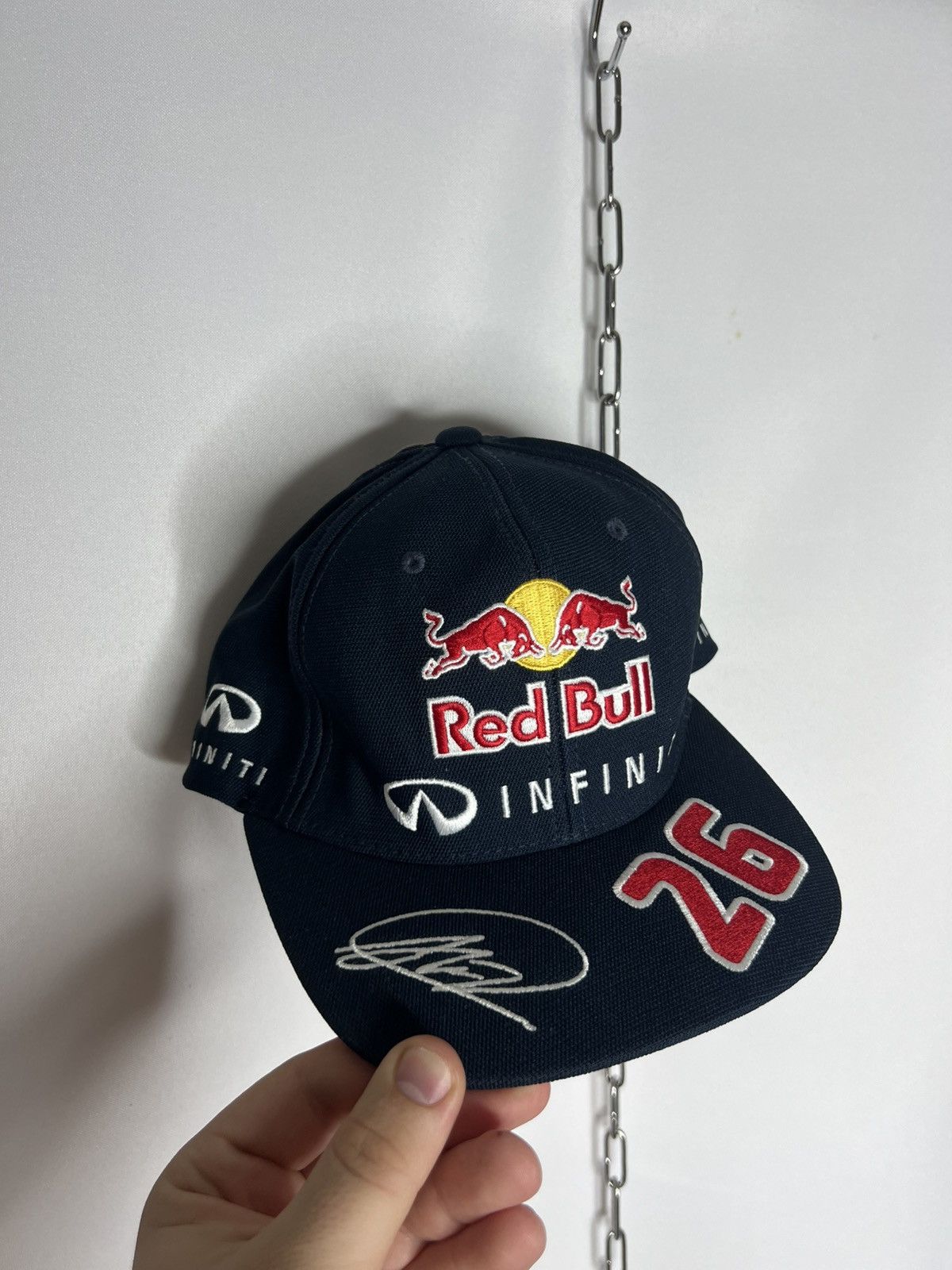 Pepe Jeans 🏎️ Vintage Pepe Jeans Red Bull Infinity #26 Racing Cap Hat 🏎️ Size ONE SIZE - 1 Thumbnail