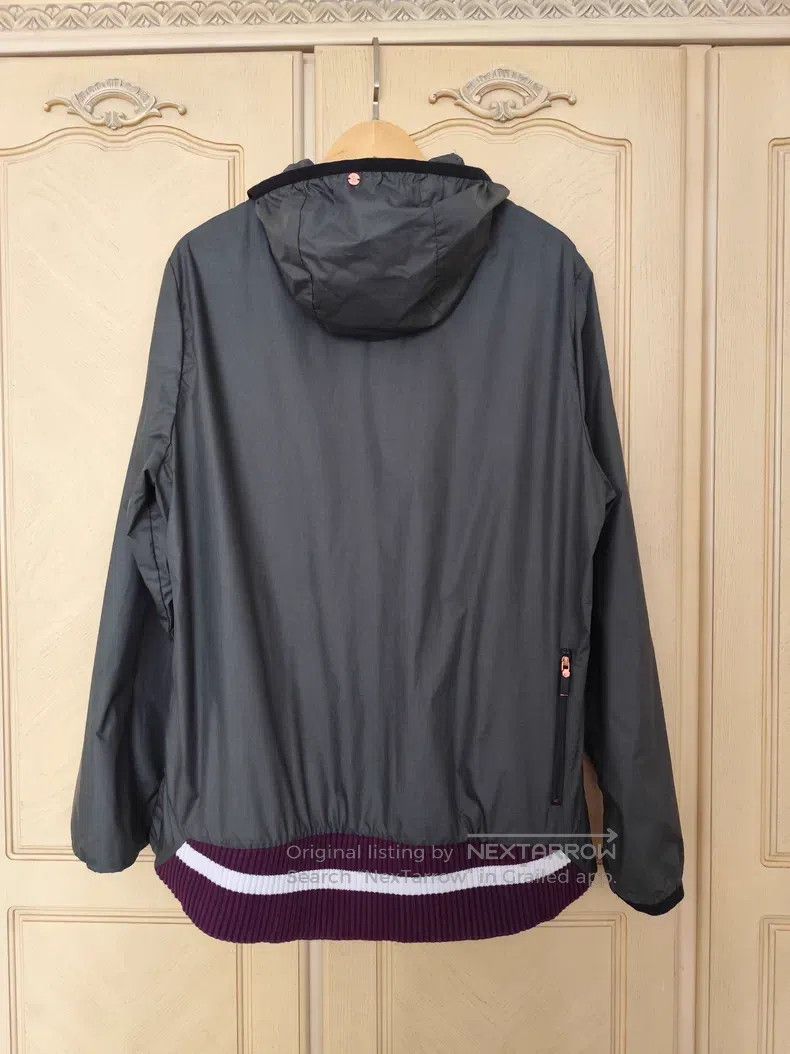 Givenchy Givenchy Men's Smoke Gray Hooded Jacket 100% Polyester Size US XL / EU 56 / 4 - 2 Thumbnail
