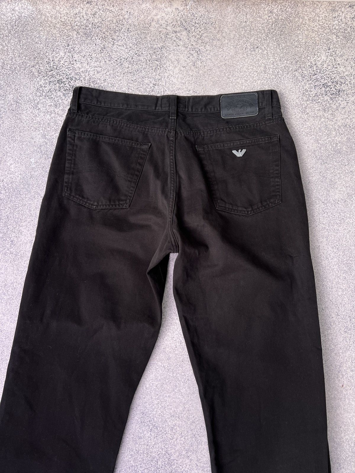 Armani × Designer × Vintage Vintage Armani Jeans Black Pants Size US 32 / EU 48 - 12 Thumbnail