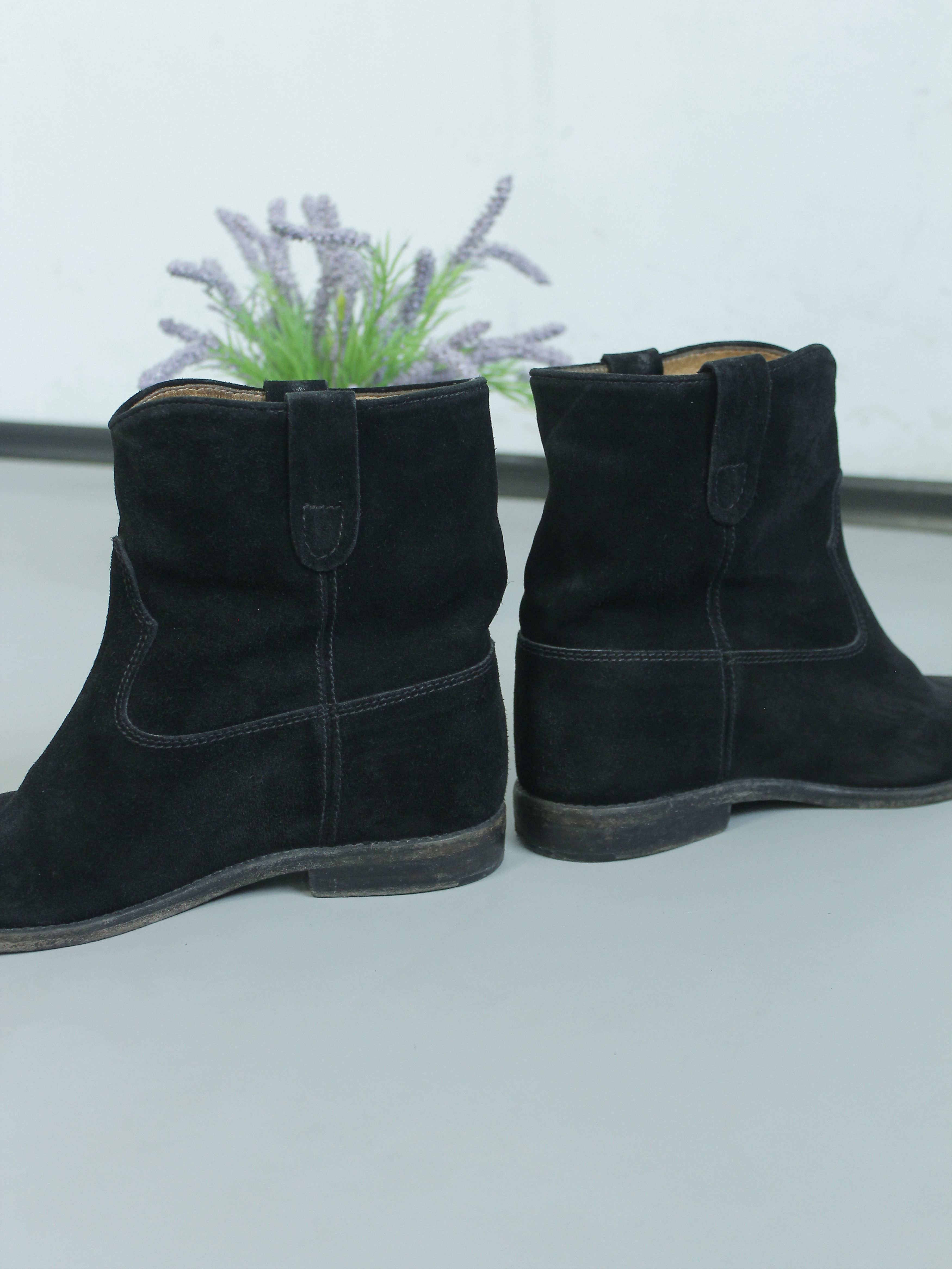 Isabel Marant × Isabel Marant Etoile ISABEL MARANT ETOILE CRISI BOOTS WOMENS 38 BLACK SUEDE Size US 8 / IT 38 - 4 Thumbnail