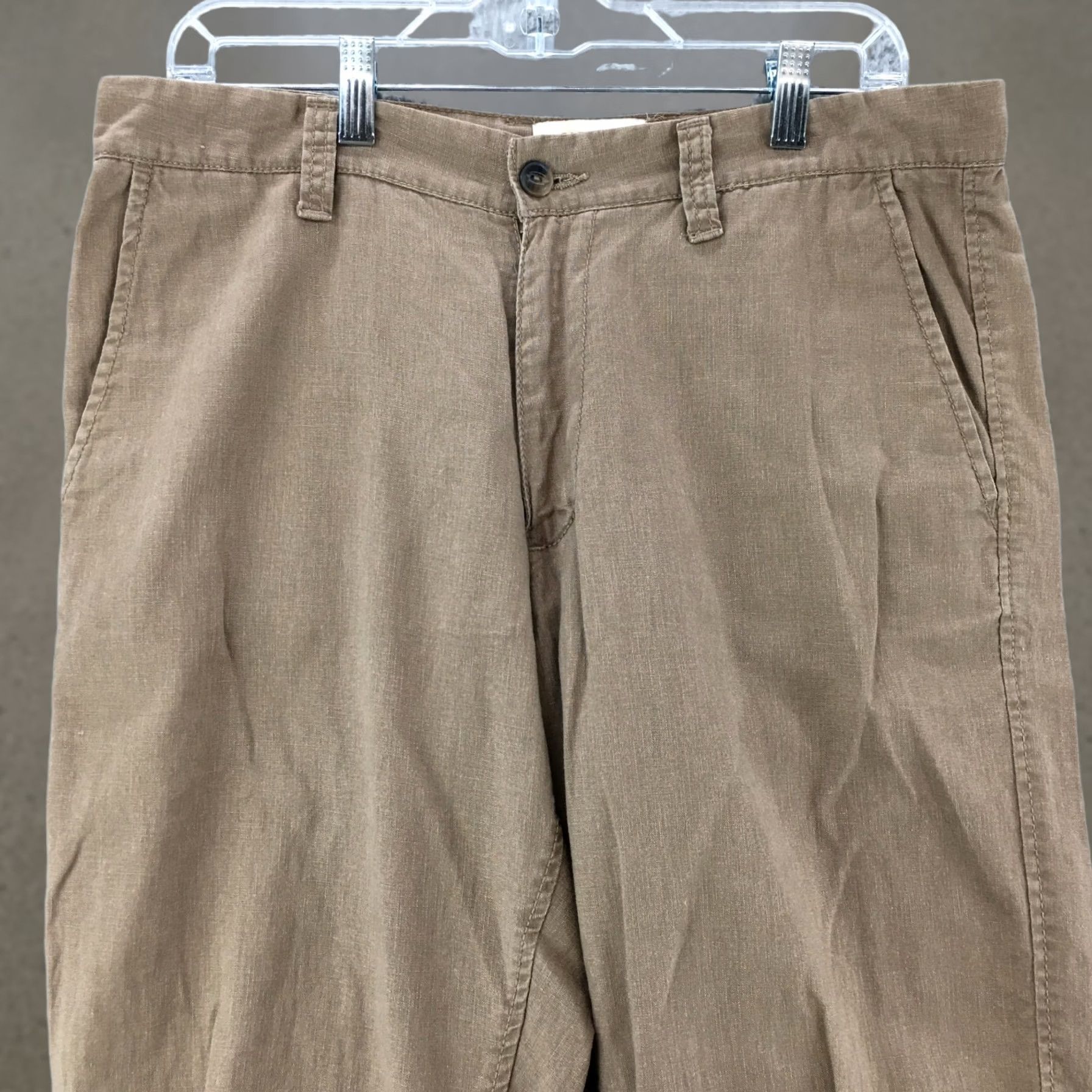 Old Navy Old Navy Pants Mens 32x32 Brown Flat Front Straight Leg Mid Rise Zip Fly Casual Size US 32 / EU 48 - 1 Thumbnail
