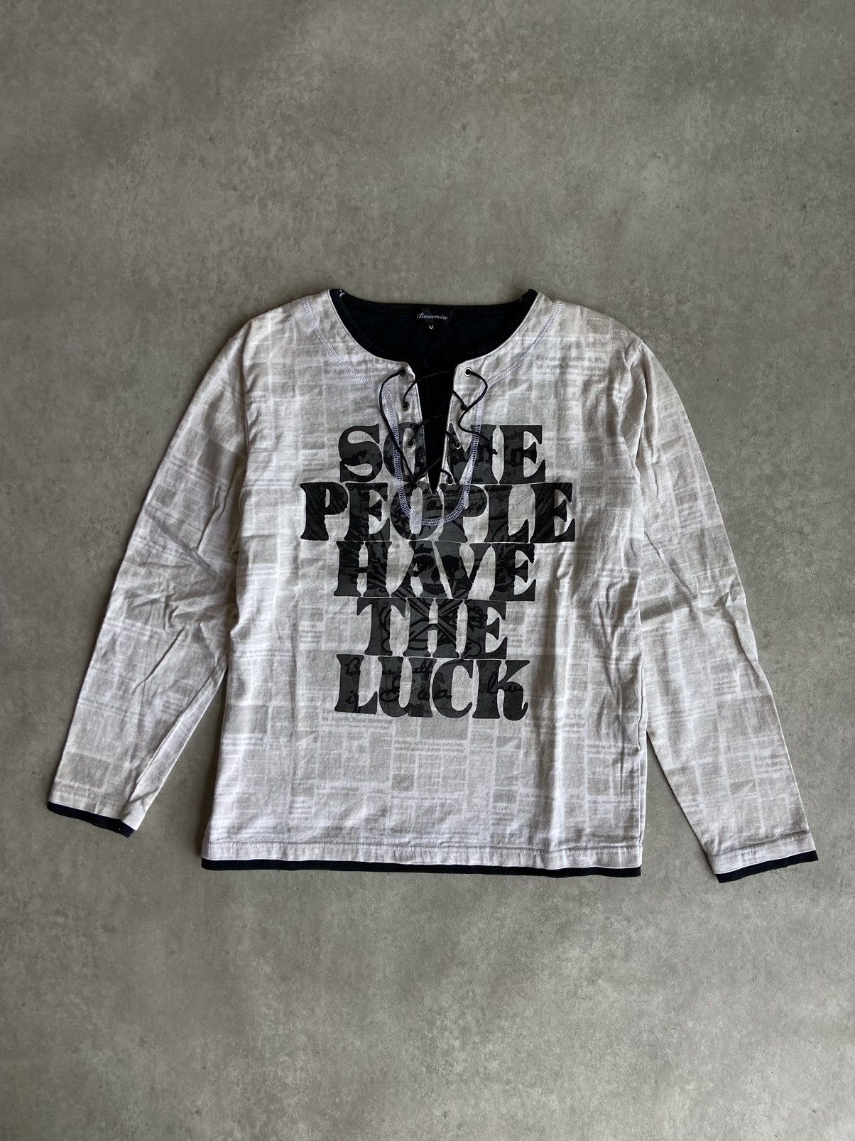 If Six Was Nine × Japanese Brand × Le Grande Bleu (L.G.B.) Japanese Brand Beaumere Poem Long Sleeve Size US M / EU 48-50 / 2 - 1 Thumbnail