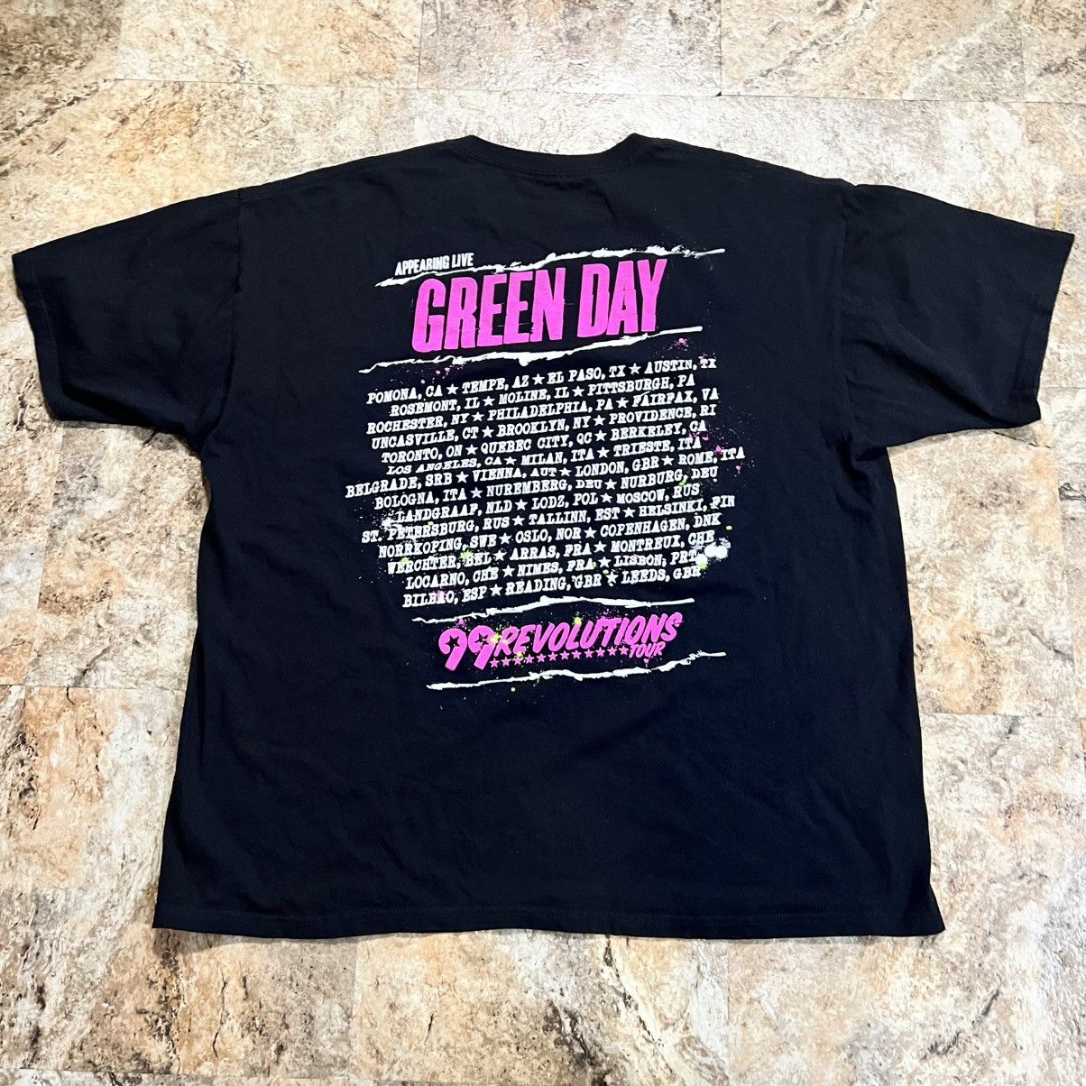 Band Tees × Vintage Vintage Green Day Tee Size US XL / EU 56 / 4 - 2 Thumbnail