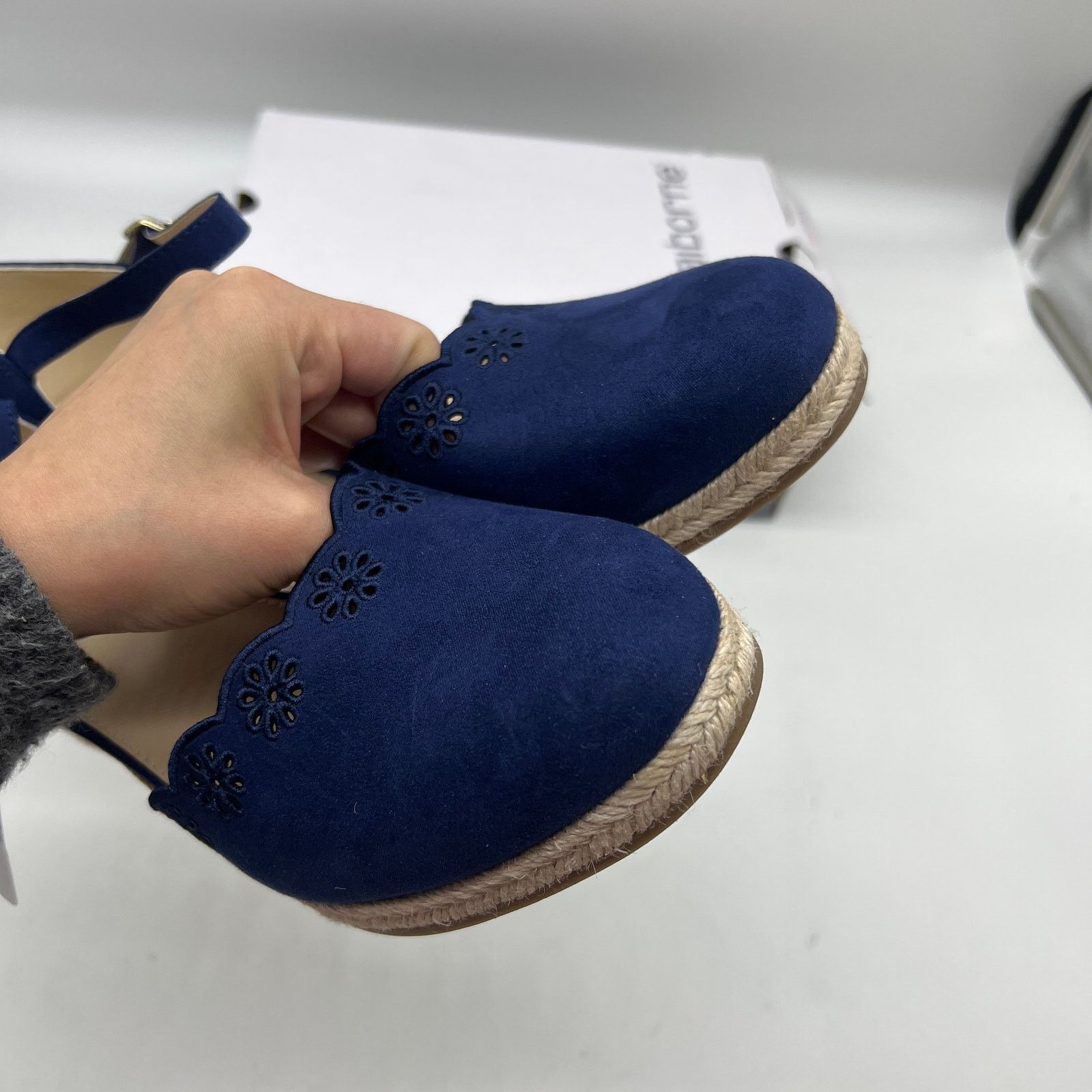 Other Liz Claiborne Morgan Women's Wedge Heels Blue Navy Size 11M Size US 11 / IT 41 - 6 Thumbnail