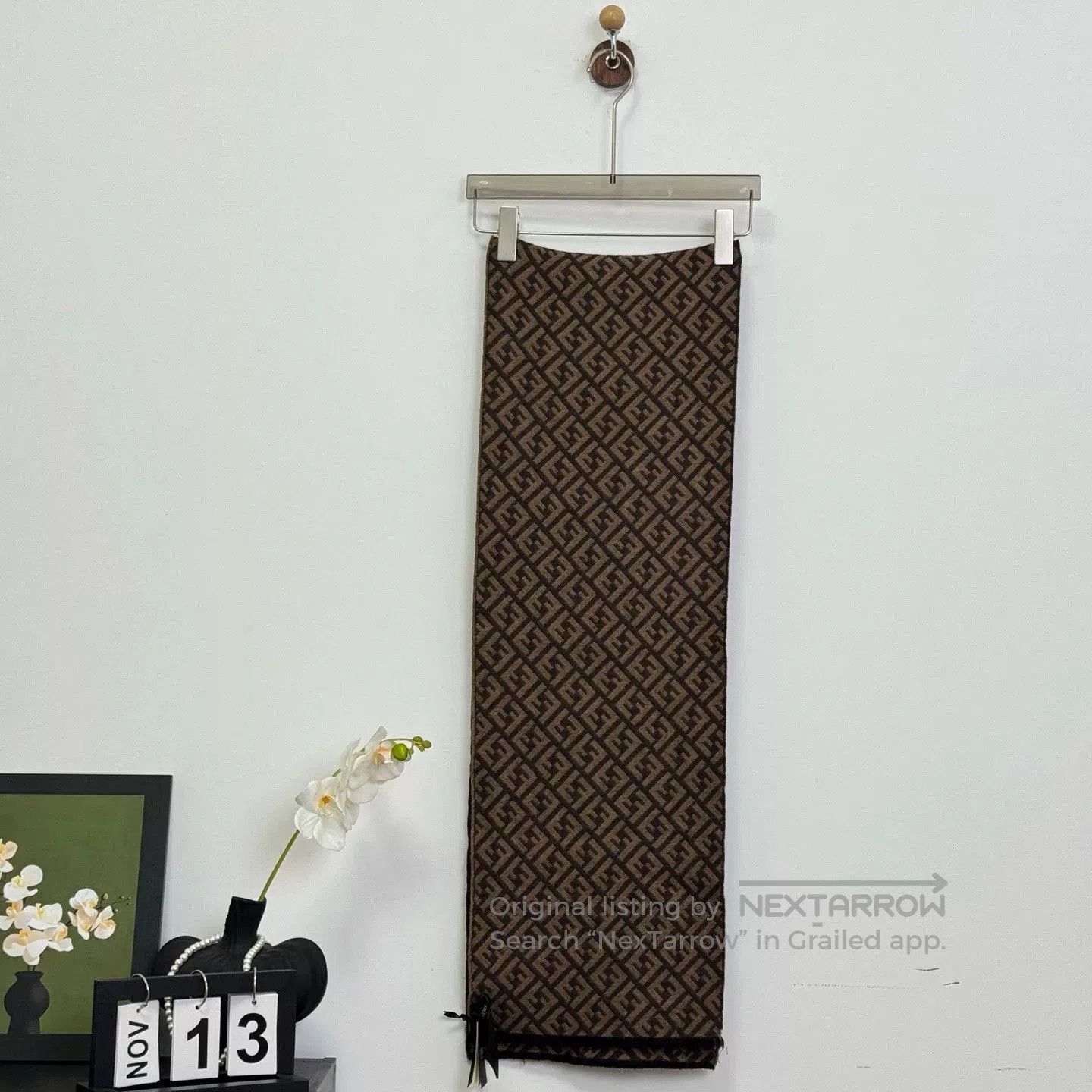 Fendi fendi logo patterned scarf. Size ONE SIZE - 1 Thumbnail