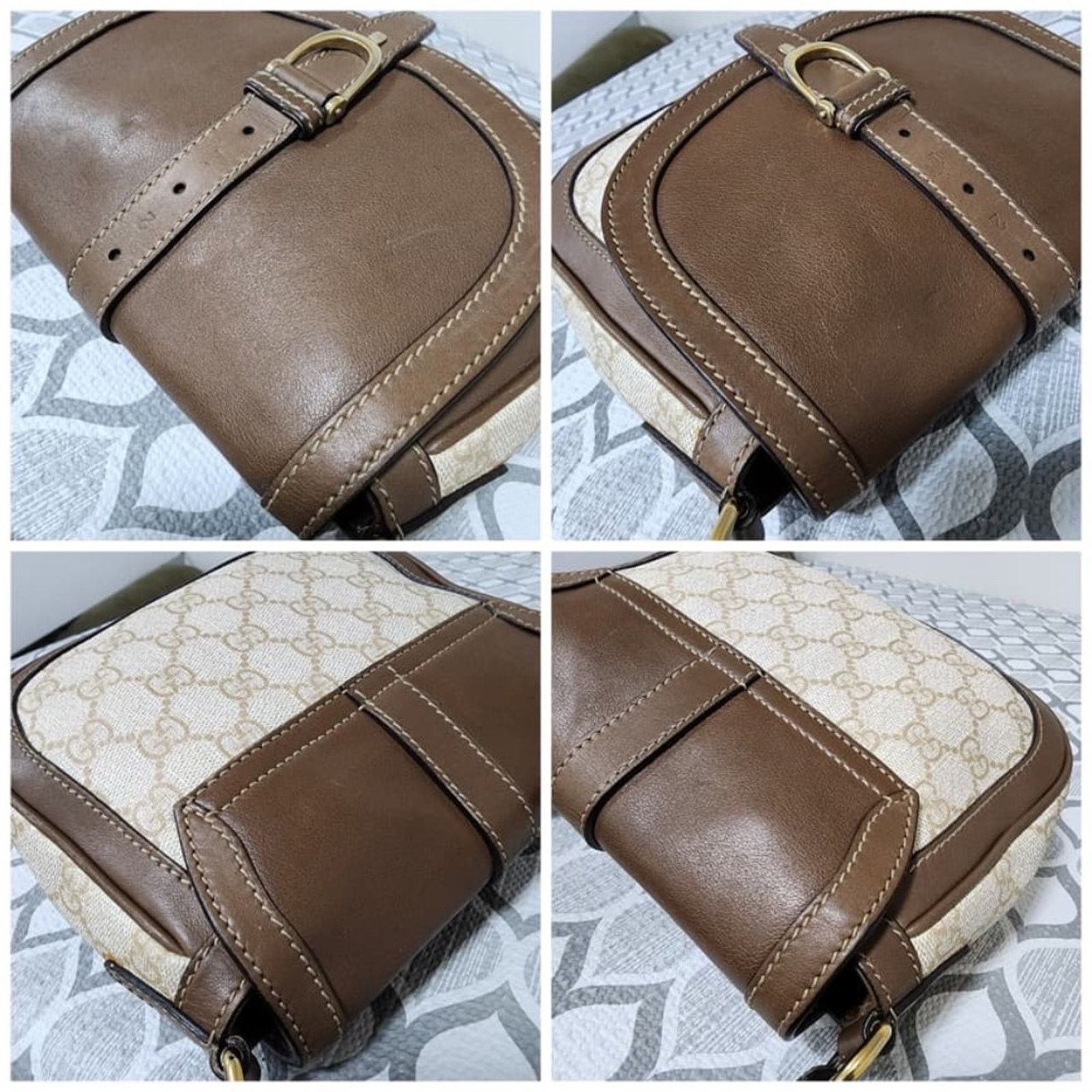 Gucci Authentc Gucci GG Supreme Shoulder/Crossbody Bag Brown/Cream Size ONE SIZE - 7 Thumbnail