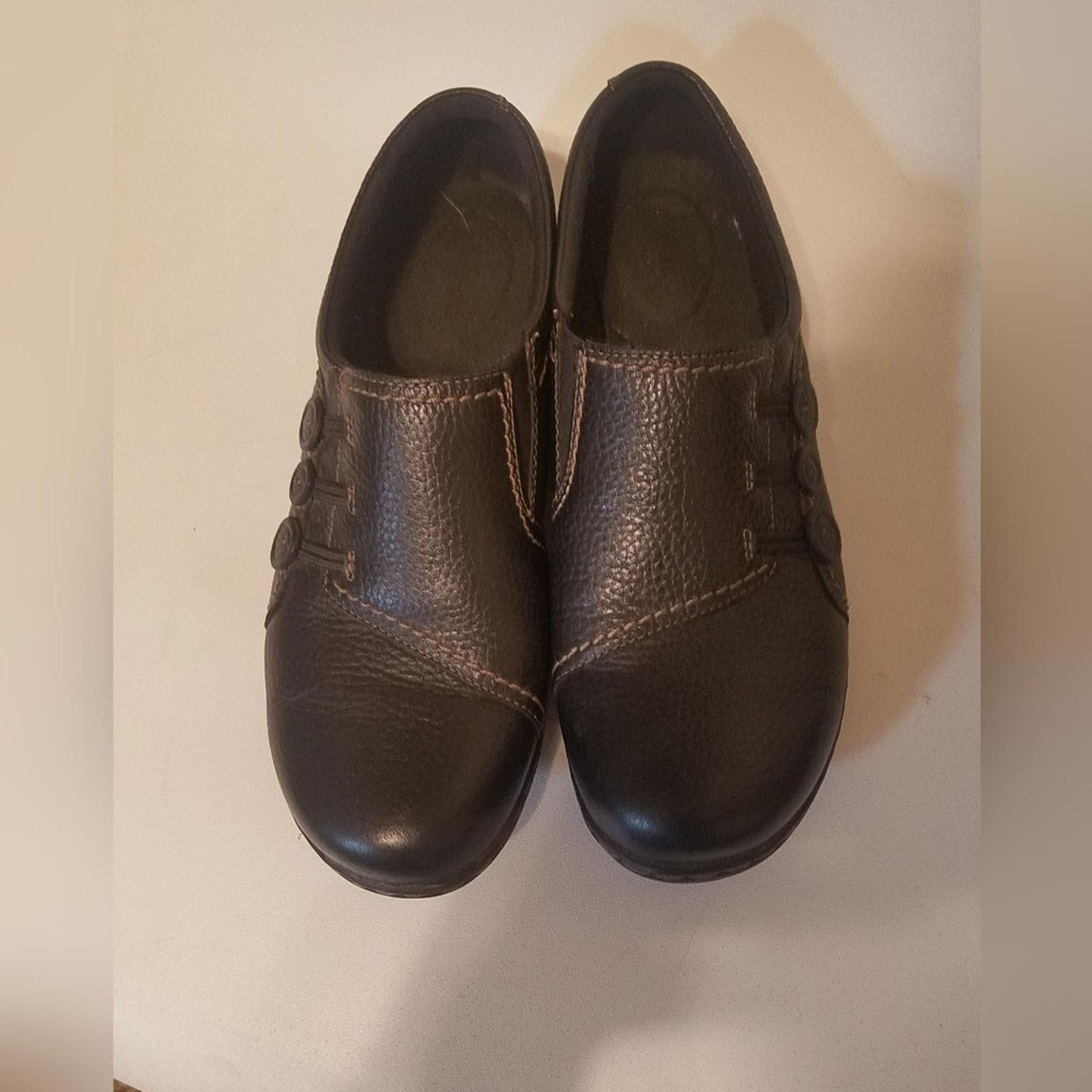 Clarks Clark's Soft Cushion Black Casual Shoes Size 10 Size US 10 / IT 40 - 3 Thumbnail