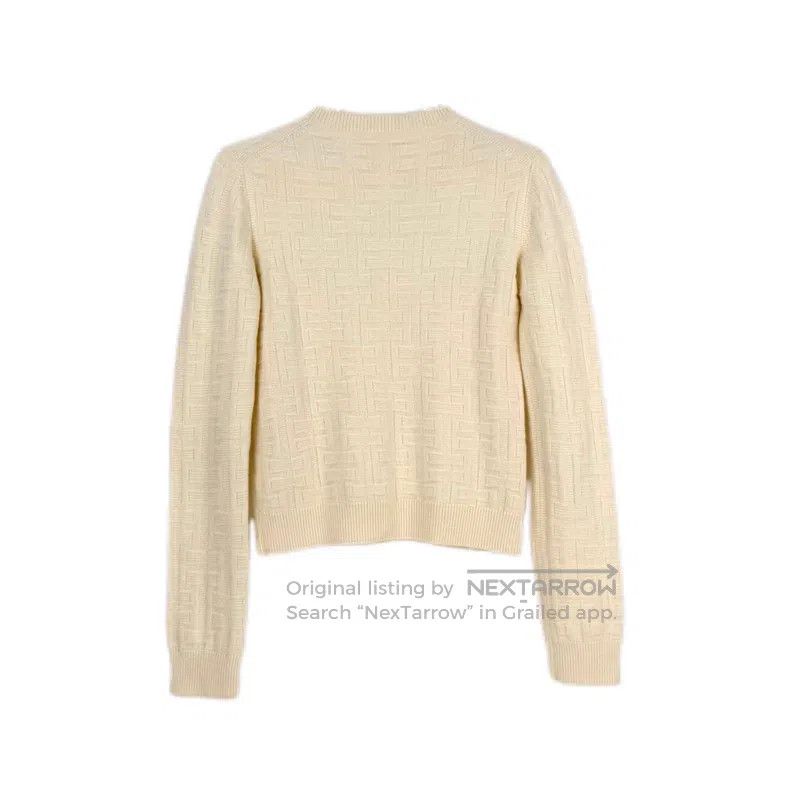 Hermes Hermes Off-White Full H Wool Sweater Size XS / US 0-2 / IT 36-38 - 2 Thumbnail