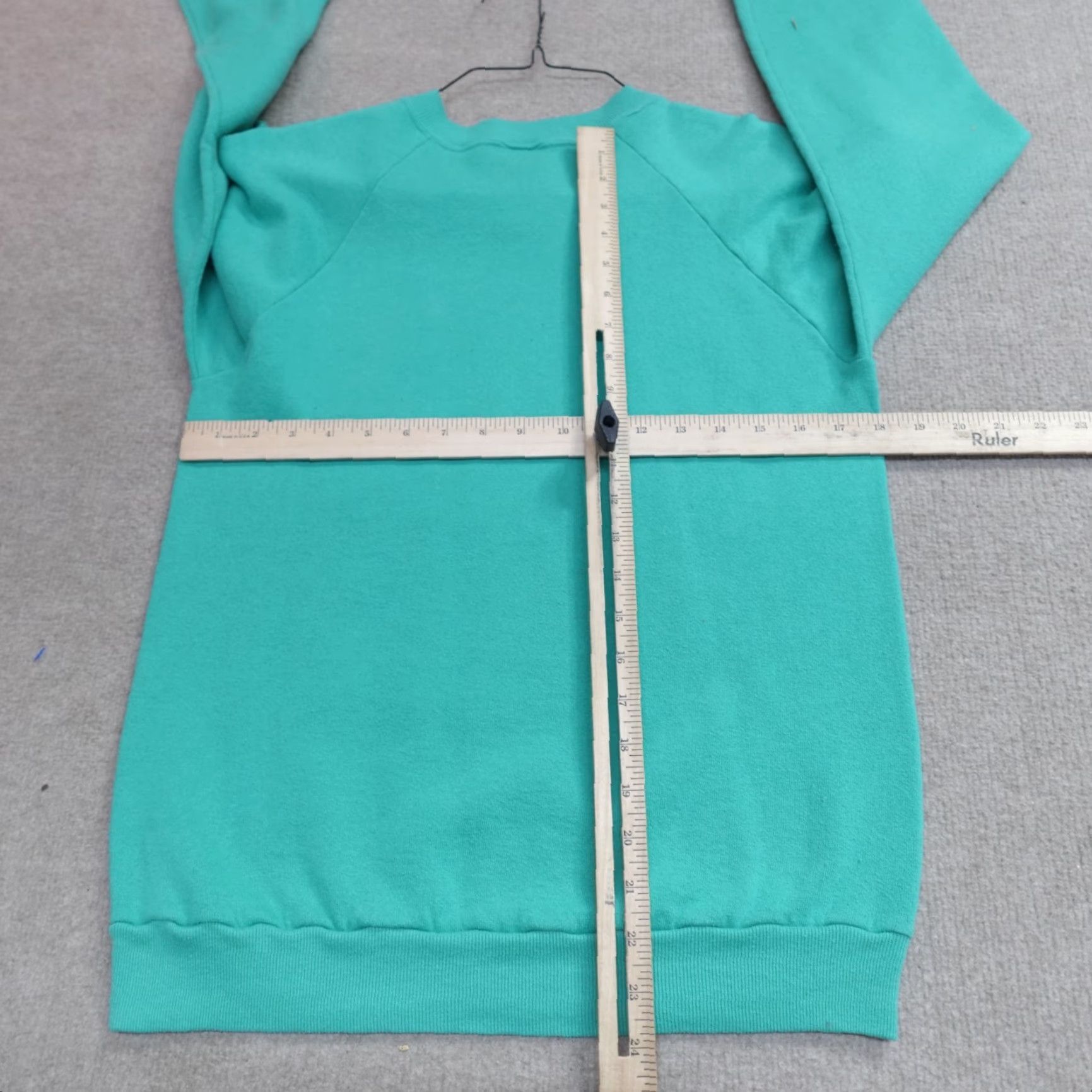 Vintage VINTAGE San Diego Sweatshirt Shirt Men S Blue Green Teal Raglan Walking Fish USA Style Pullover Knit Cotton Polyester Size US S / EU 44-46 / 1 - 4 Thumbnail
