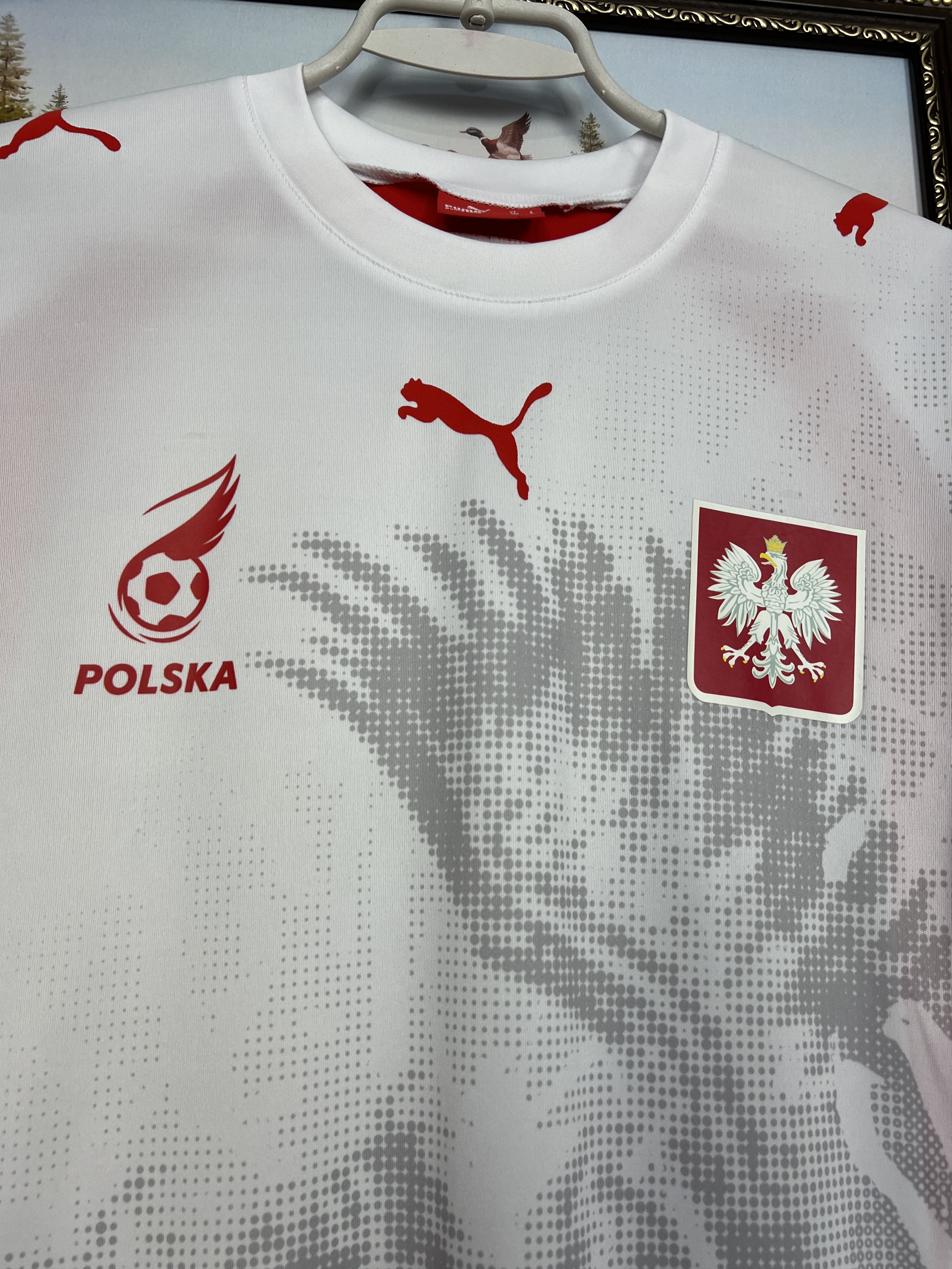 Puma Poland Home football shirt Soccer Jersey National Trikot Size US S / EU 44-46 / 1 - 3 Thumbnail