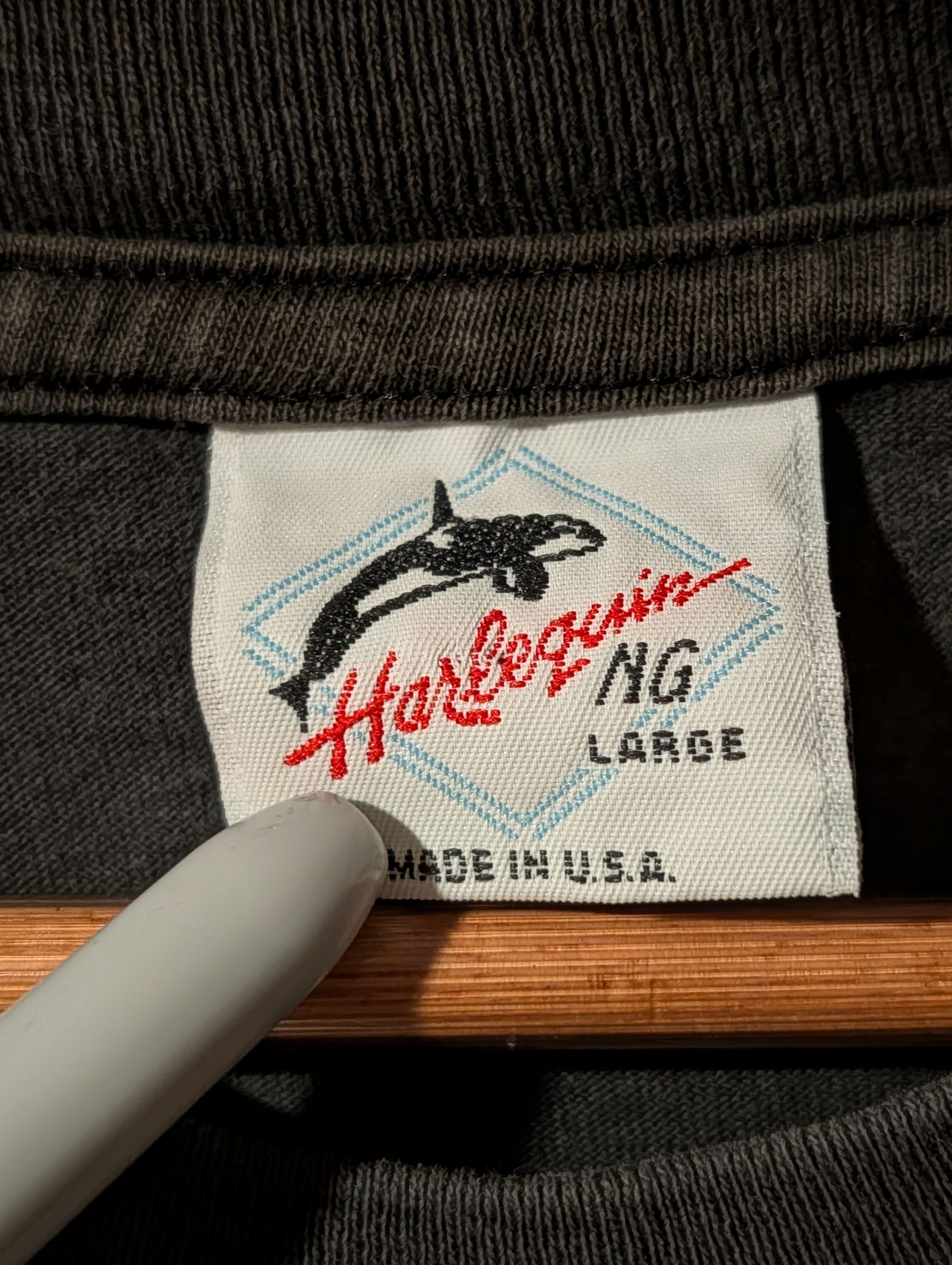Arts & Science VTG Harlequin NG Wolf Nature Graphic T-Shirt Black Made USA Size US L / EU 52-54 / 3 - 4 Thumbnail