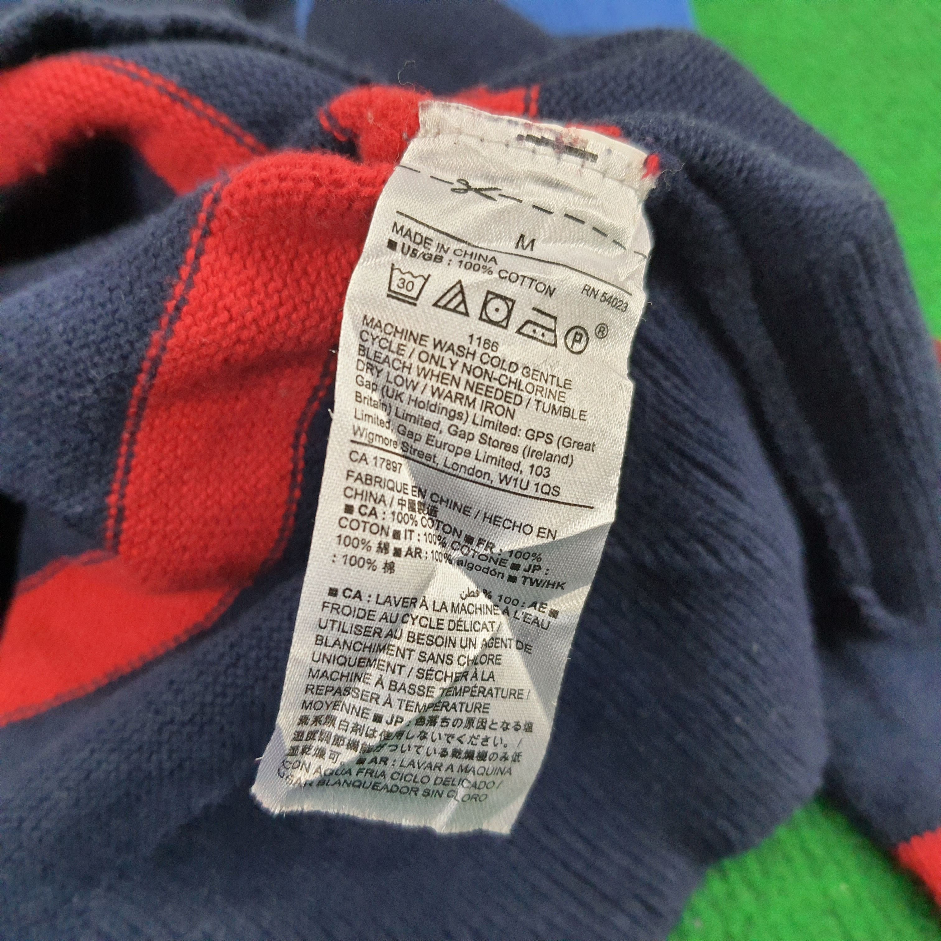 Gap × Vintage Vintage GAP Striped Sweatshirts Size US M / EU 48-50 / 2 - 6 Thumbnail