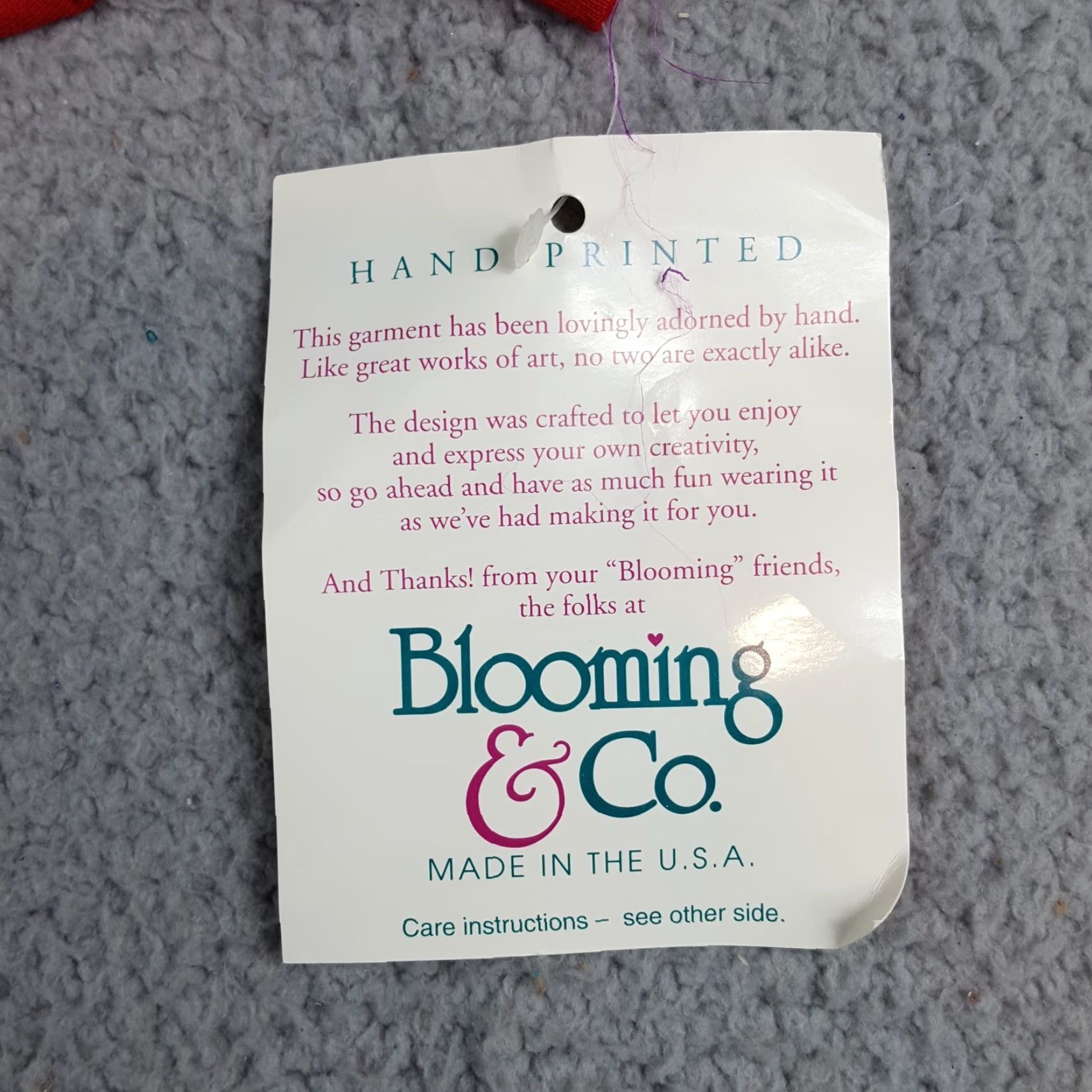 Vintage VINTAGE Blooming & Co T-Shirt Women Open House 80s Collared Red Size M Welcome Home Preppy Cute Short Sleeve Cotton Shirt Womens Size M / US 6-8 / IT 42-44 - 5 Thumbnail