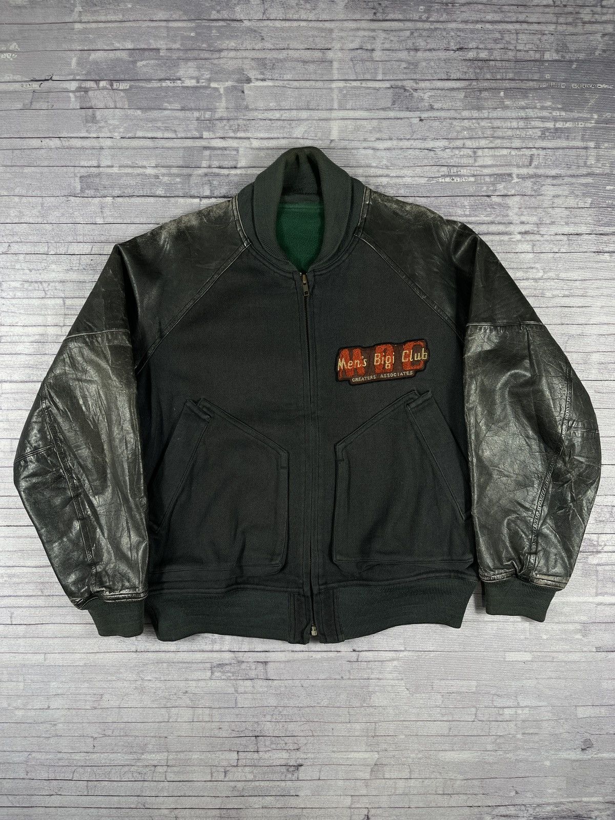 Men's Bigi Club Japan Varsity Leather Jacket