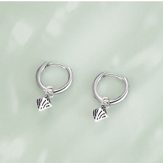 Jewelry × Sterling Silver One pairs Vibe Earrings Gothic Punk Chrome Jewelry Spike Size ONE SIZE - 3 Thumbnail