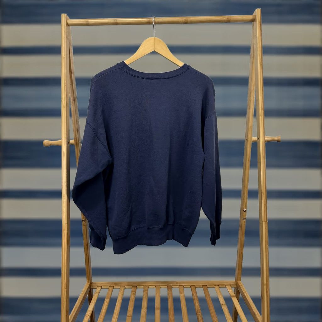 Hanes VTG Hanes Gradient Sun Faded Worn Cotton Boxy Sweatshirt Navy L Men Shirt Pullover 90s Decade Womens Mens Girls Boys Size US L / EU 52-54 / 3 - 1 Thumbnail