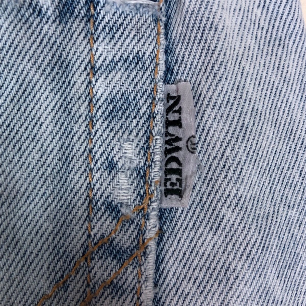 Edwin Vintage Edwin Acid Wash Distressed Patchwork Denim Jeans Size US 42 / EU 58 - 16 Thumbnail