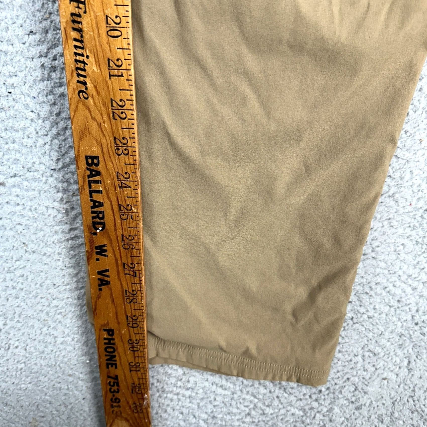 Eddie Bauer Eddie Bauer Men Fleece Lined Pants Cargo Pockets Hiking Stretch Outdoor 40X32 Tan Brown Corded Front Pocket Casual Travel Pants Mens Size US 40 / EU 56 - 7 Thumbnail