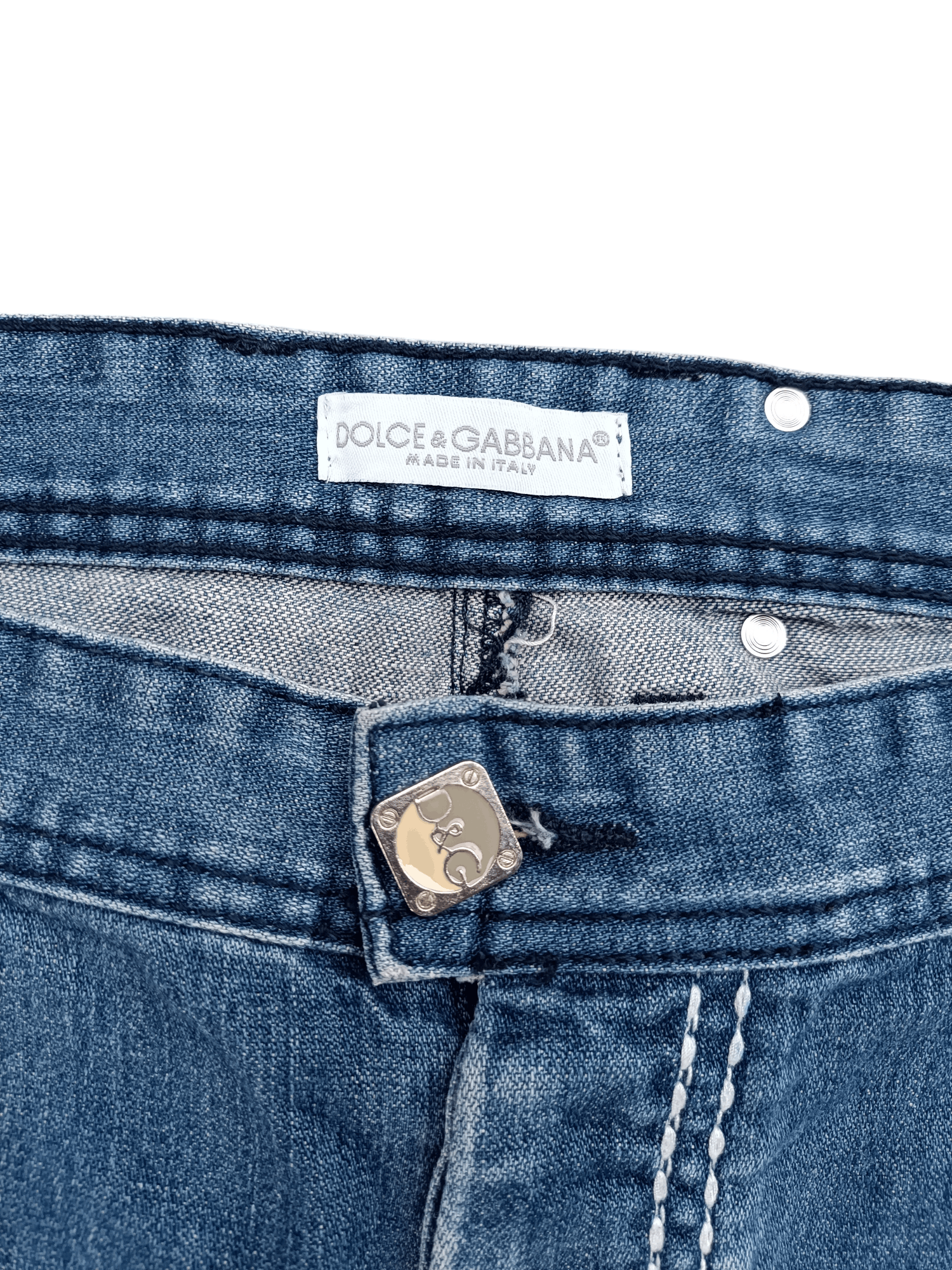 Dolce & Gabbana × Vintage 90’s Vintage Dolce Gabbana Y2k Denim Pants Size US 30 / EU 46 - 6 Thumbnail