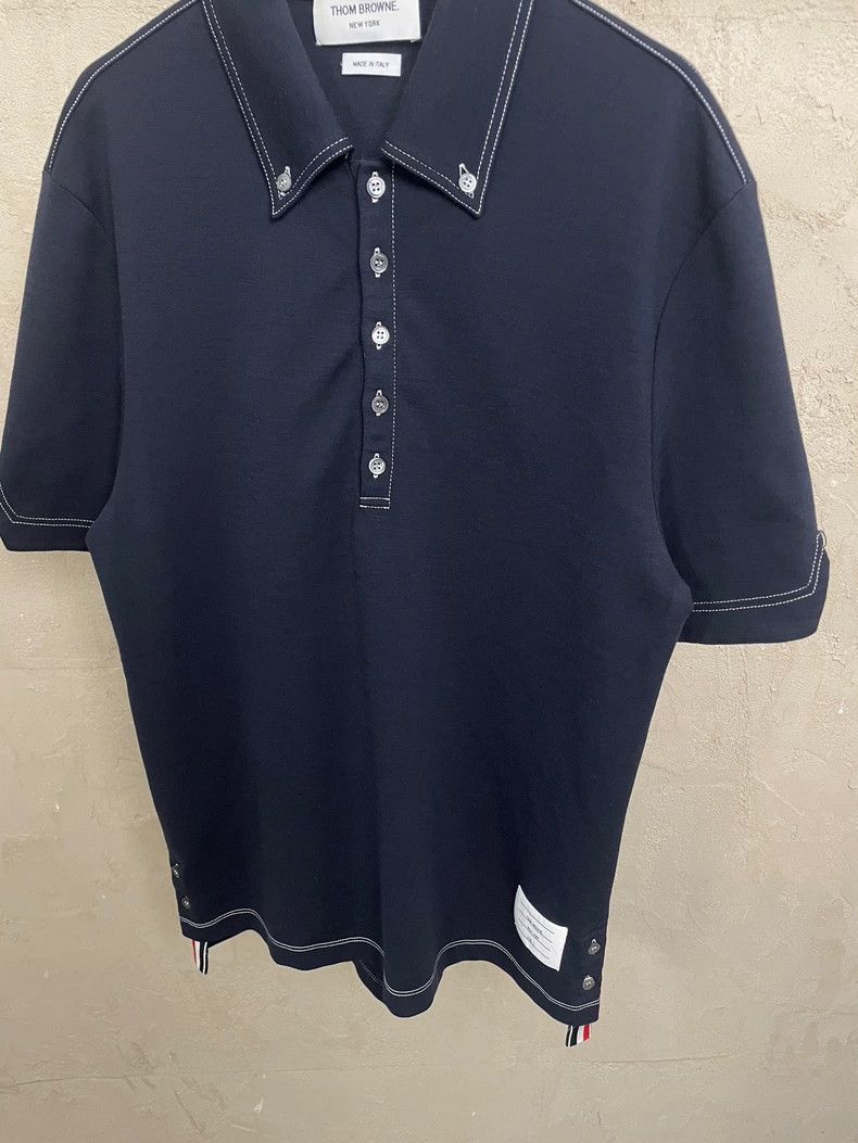Thom Browne Thom Browne size2 navy Polo Size US M / EU 48-50 / 2 - 3 Thumbnail