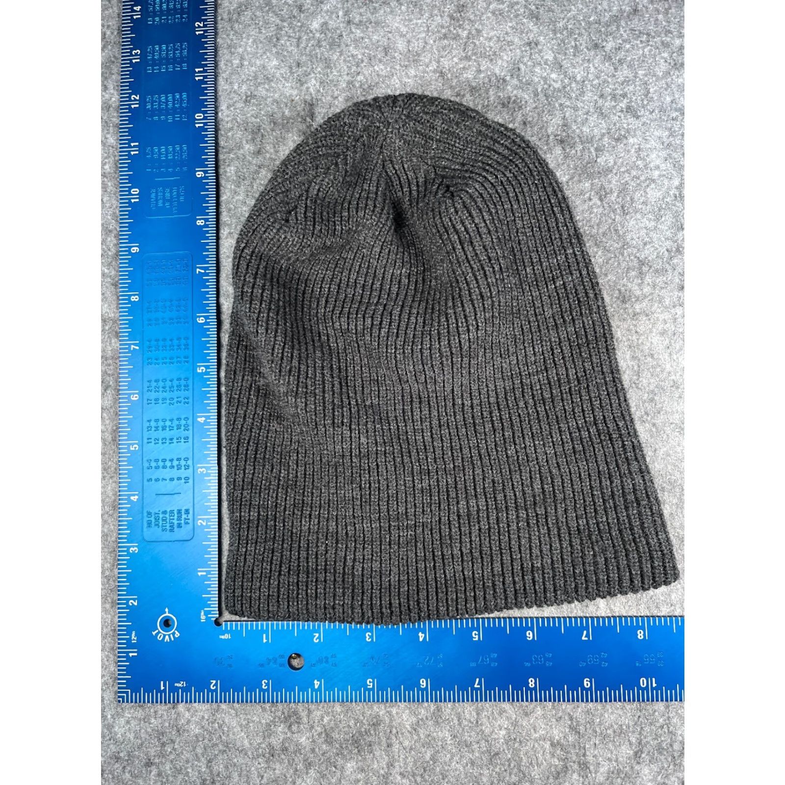 Vintage Yupoong Beanie Adult One Size Gray Knit 100% Acrylic Hat Unisex Adults Beanie Winter Outdoor Ski Mens Women s Size ONE SIZE - 4 Thumbnail