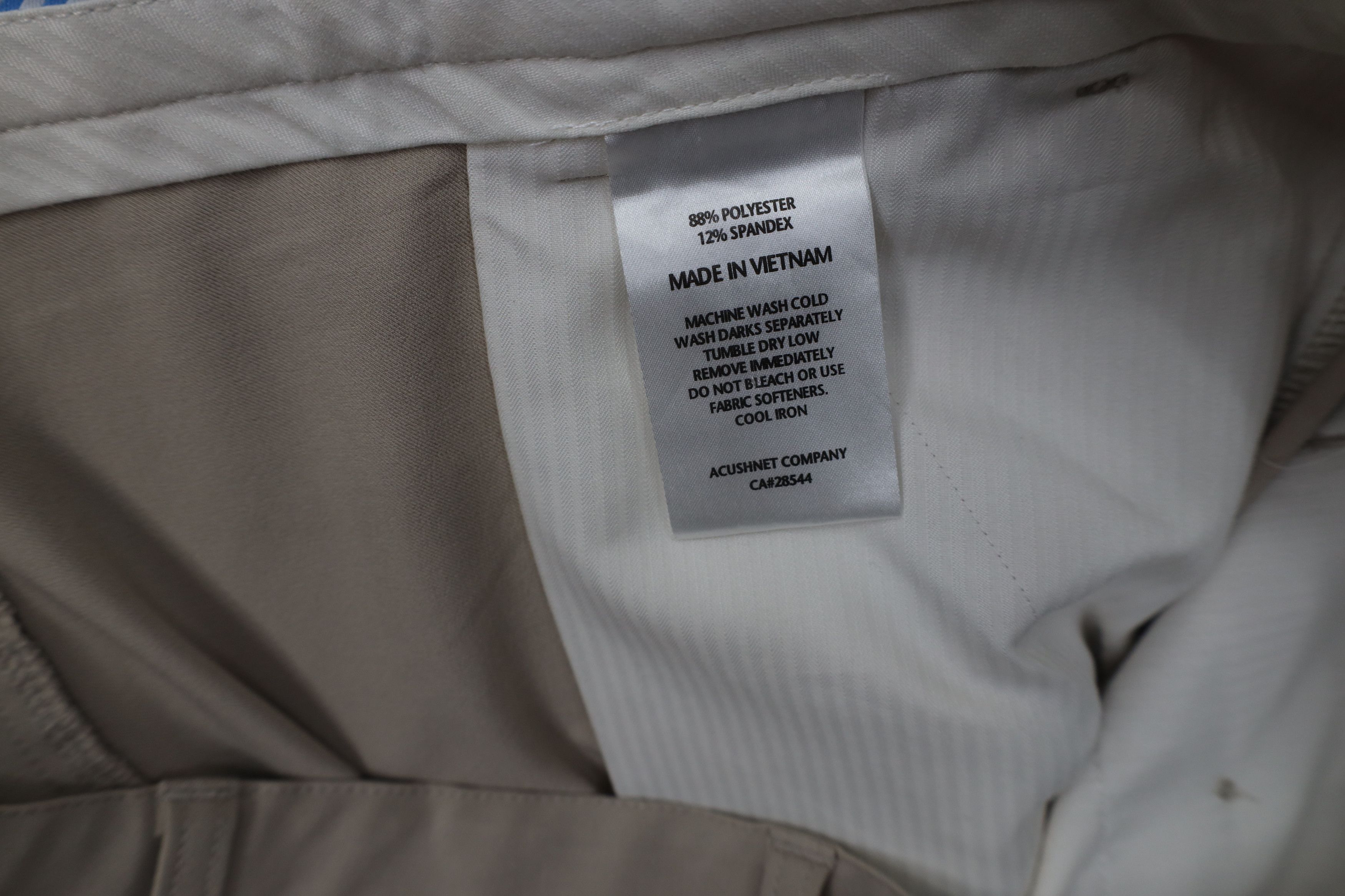 Footjoy FootJoy Wide Leg Golfing Golf Chino Pants Trousers Beige Size US 35 - 8 Thumbnail