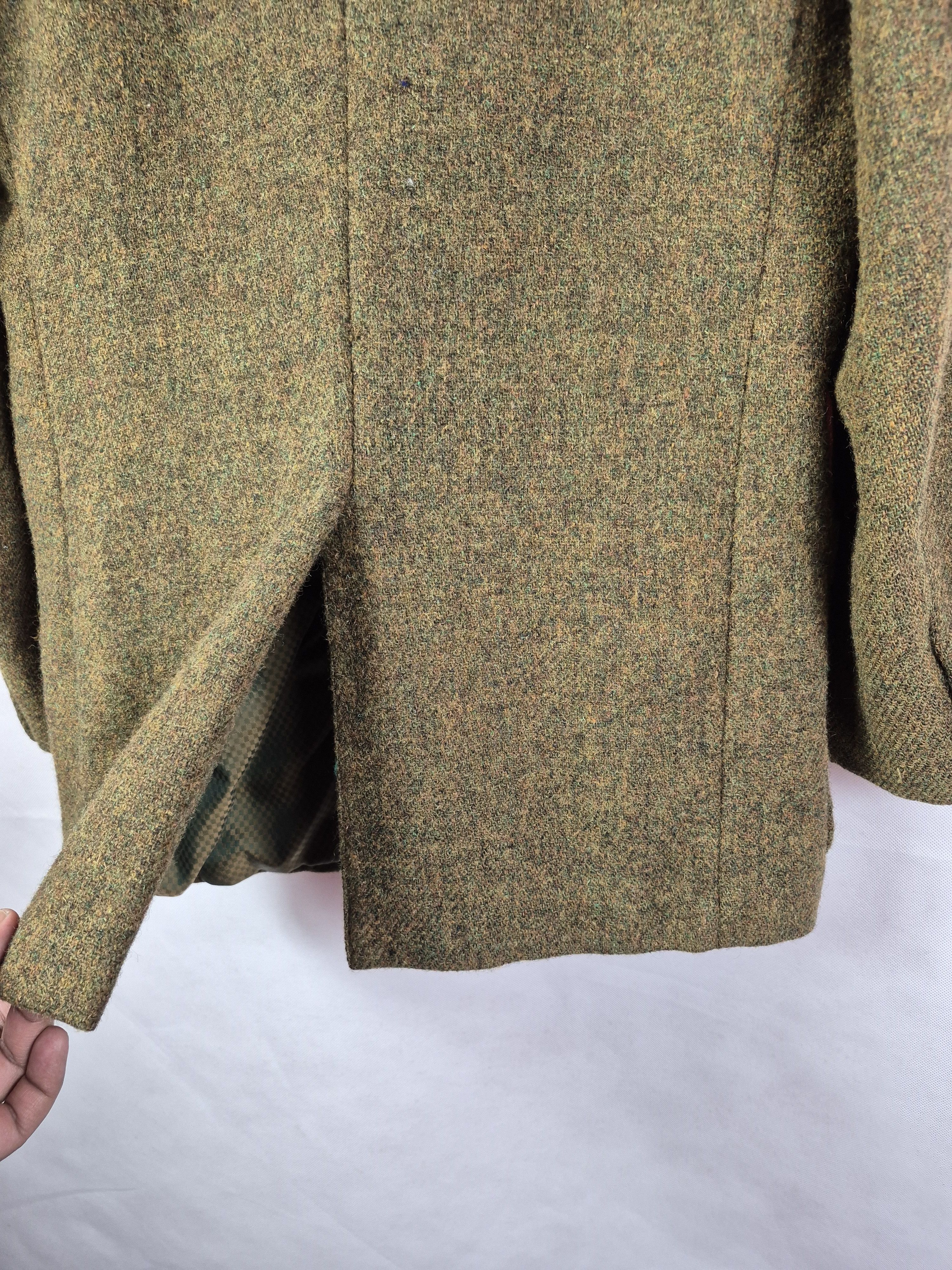 Harris Tweed 🔥 Harris Tweed Hand Woven Light Weight Suits Blazer Coat Size 40R - 8 Thumbnail