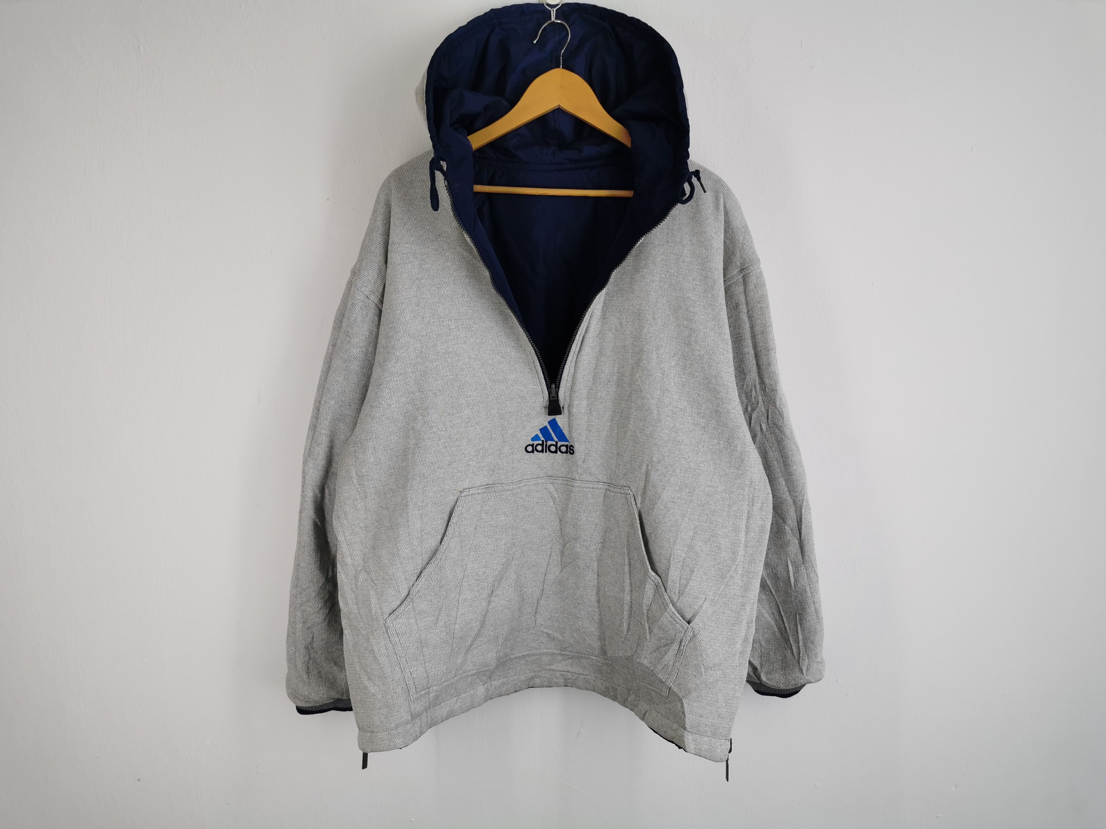 Adidas Vintage 90s Adidas Equipment Winter Riversible Windbreaker Size US L / EU 52-54 / 3 - 7 Thumbnail