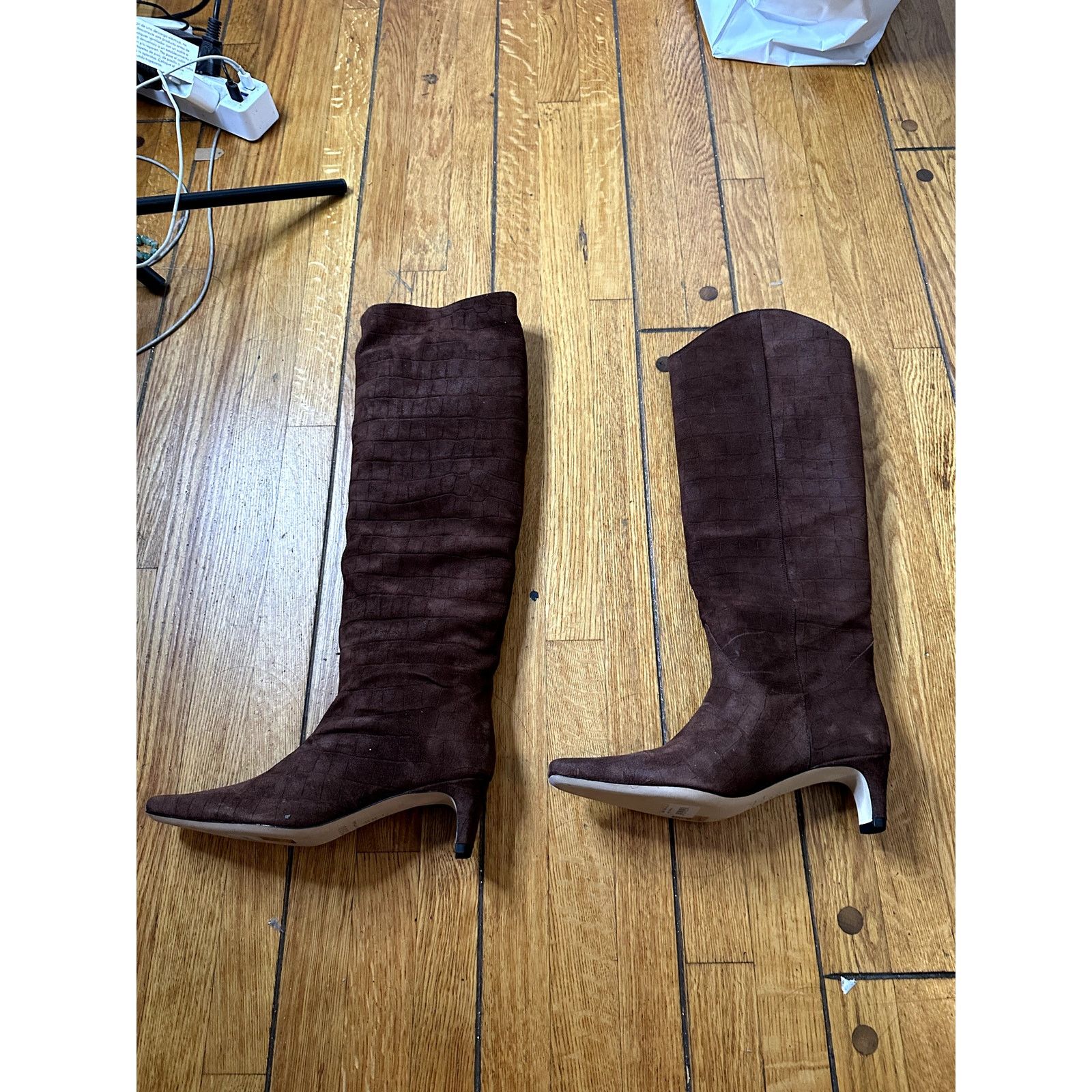 Staud STAUD Knee-high suede boots in Brown 37 Size US 7 / IT 37 - 2 Thumbnail