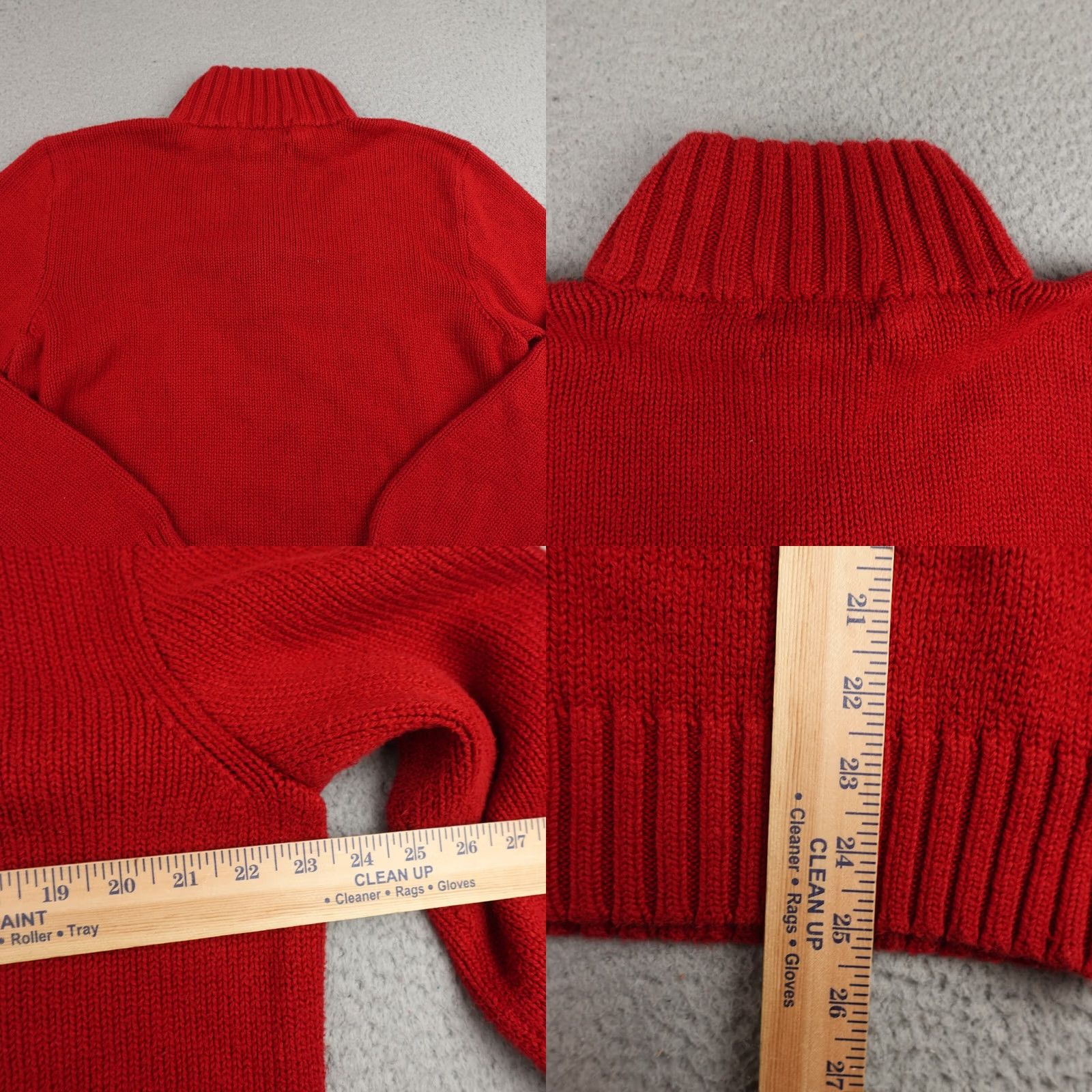 Polo Ralph Lauren VINTAGE Polo Ralph Lauren Sweater Mens XL Red 1/4 Zip Knit Pullover 90s Classic Preppy Size US XL / EU 56 / 4 - 8 Thumbnail