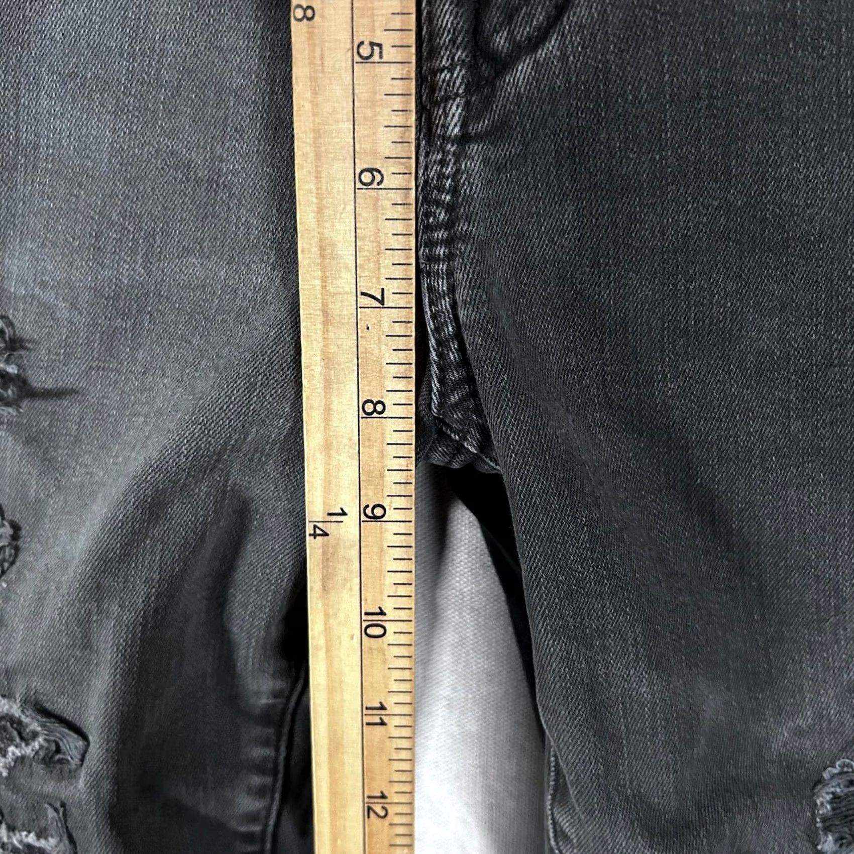 American Eagle Outfitters American Eagle Jeans Next Level Flex Skinny Mens 30x30 Black Distressed Ripped Jeans Size US 30 / EU 46 - 7 Thumbnail