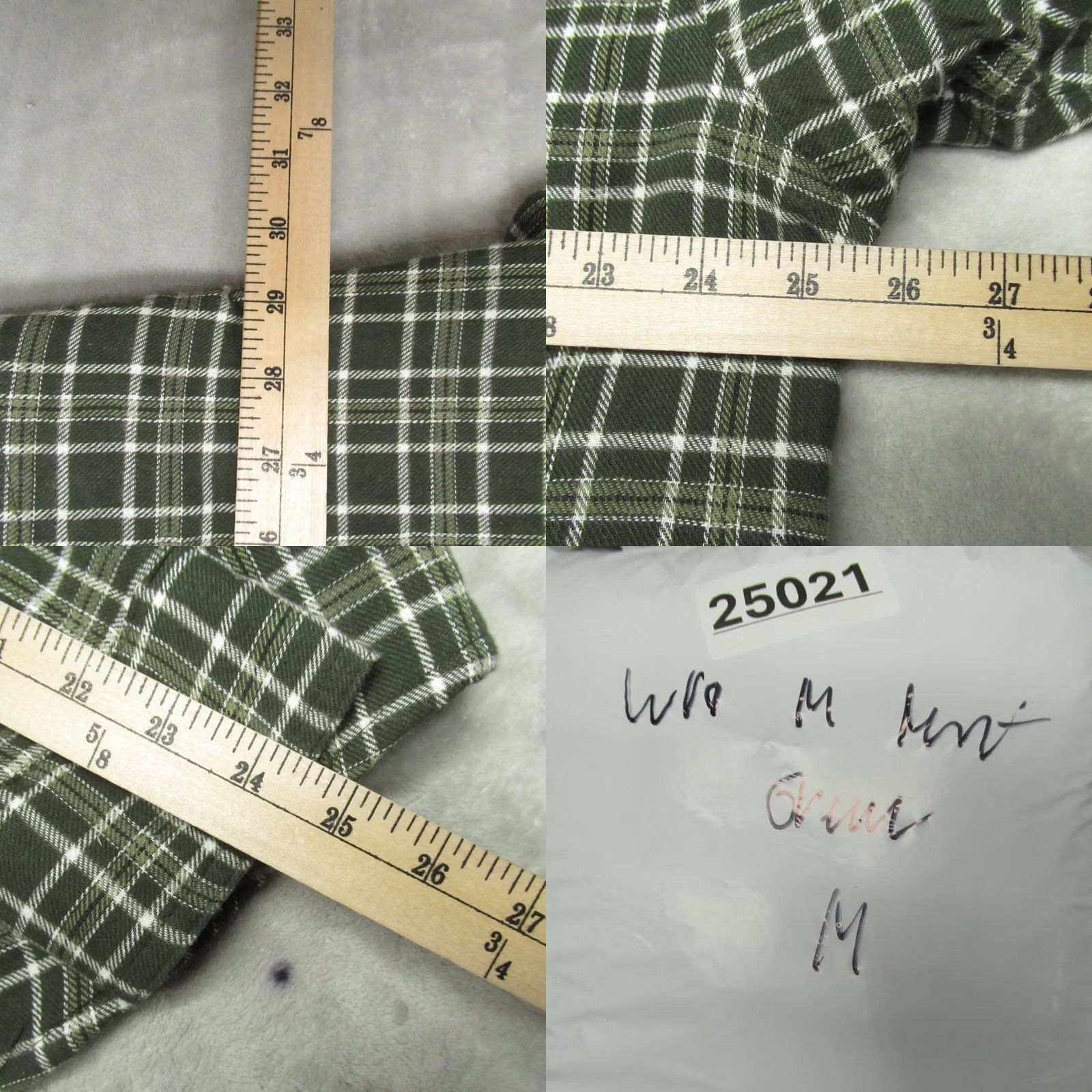Wrangler VINTAGE Wrangler Flannel Jacket Men XL Green Plaid Quilt Lined Flannel Button Warm NEW Size US XL / EU 56 / 4 - 8 Thumbnail