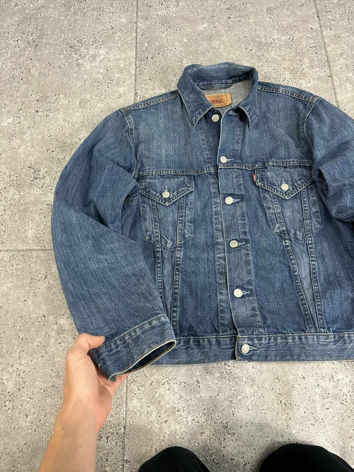 Levi's × Levi's Vintage Clothing Vintage Denim Trucker Jacket Levis Faded Blue 90s USA Japan Size US L / EU 52-54 / 3 - 6 Thumbnail