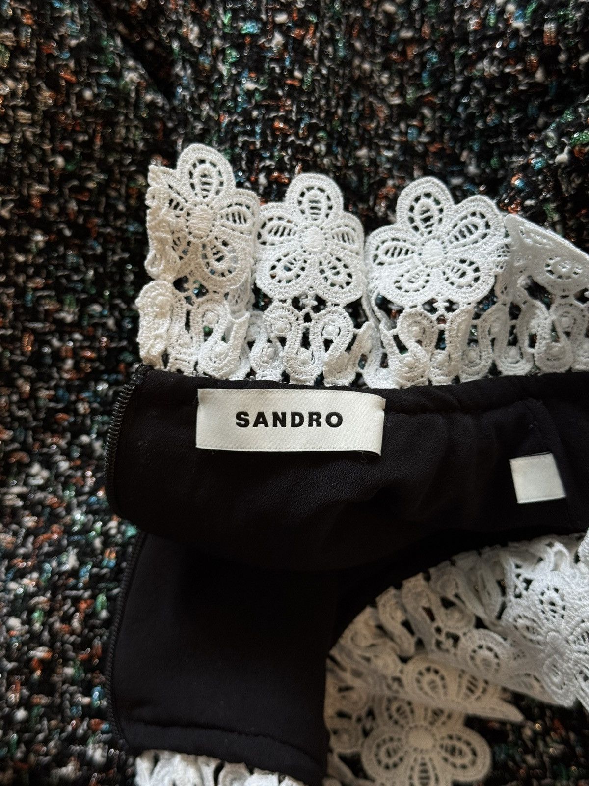 Designer × Sandro Sandro oldmoney style coloured tweed dress Size M / US 6-8 / IT 42-44 - 6 Thumbnail