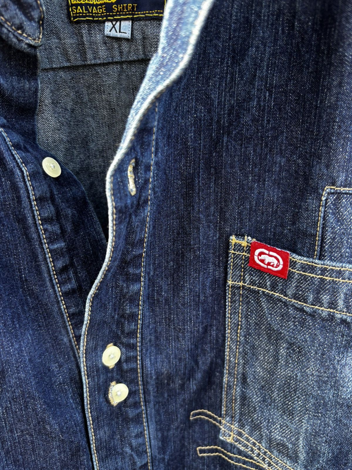 Ecko Unltd. Vintage 90s Hip Hop baggy limited editoon ECKO denim Jacket Size US XL / EU 56 / 4 - 5 Thumbnail