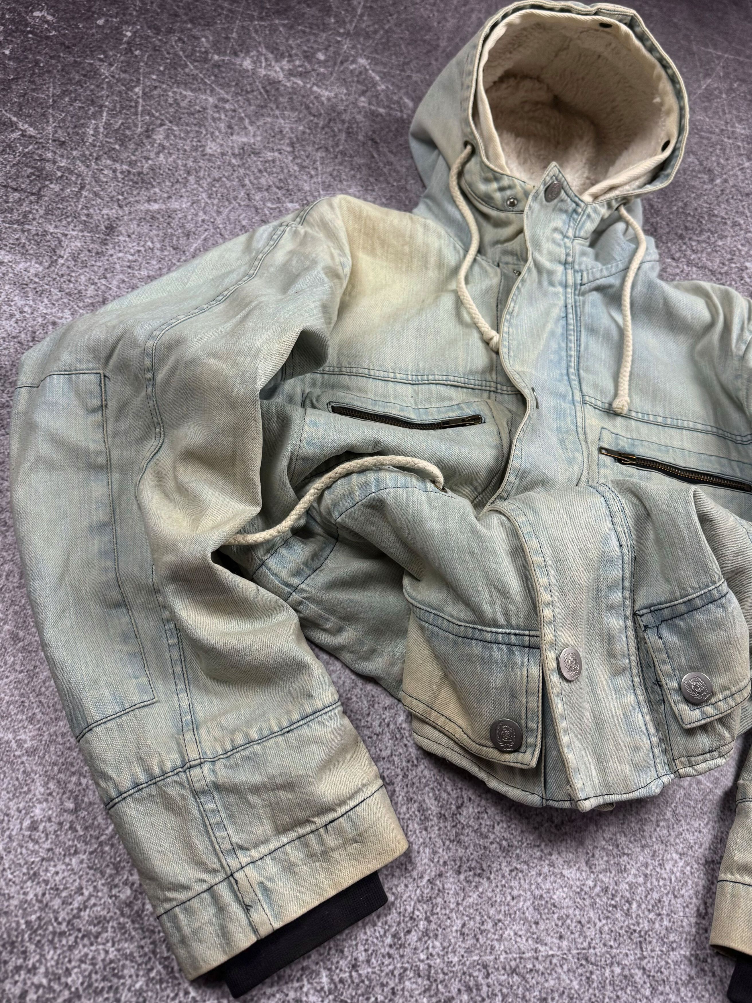 Designer VERY RARE YOHJI YAMAMOTO STYLE CARGO WASHED FUR JACKET 90s Size US M / EU 48-50 / 2 - 2 Thumbnail