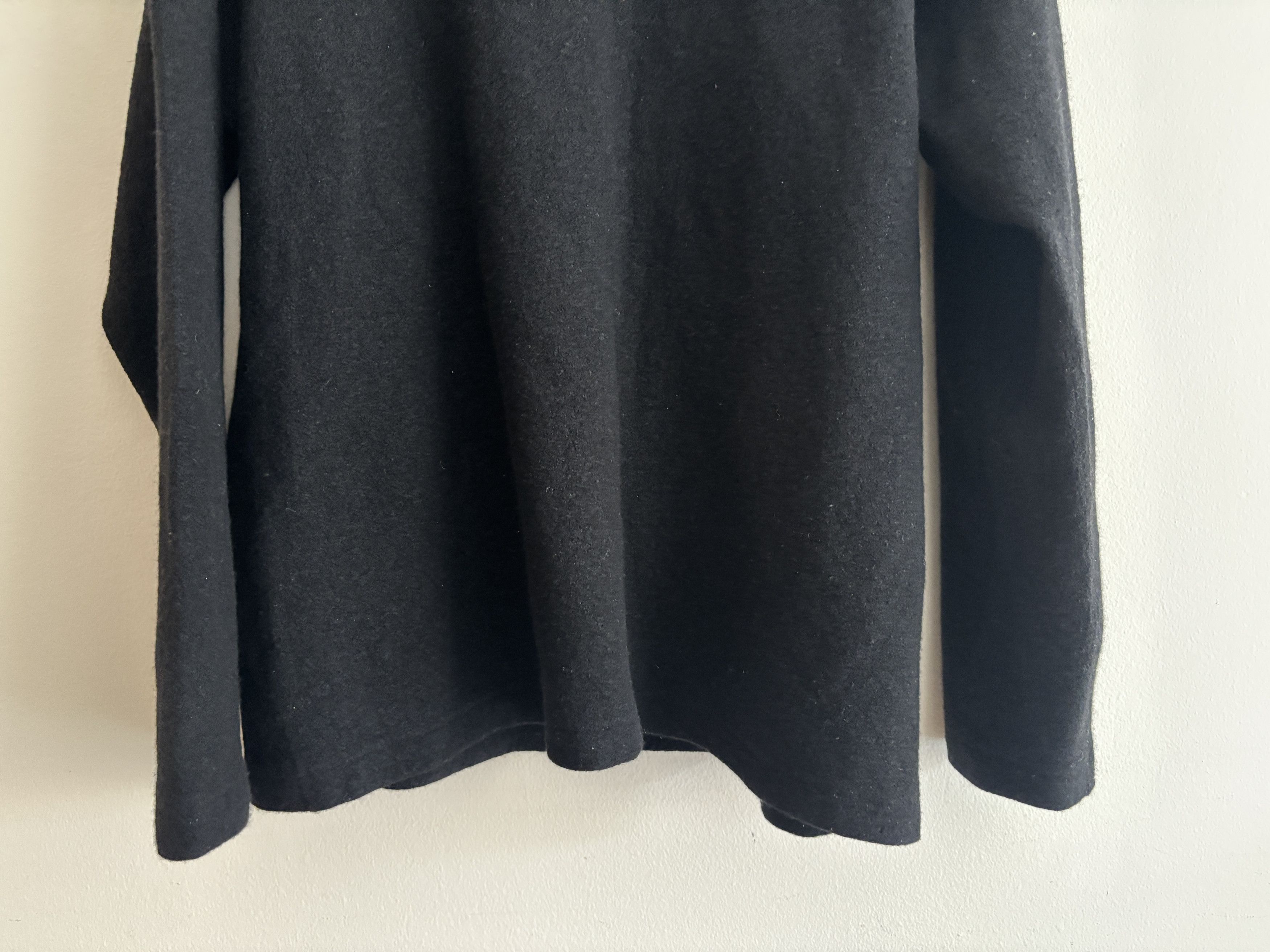 Wings + Horns Black Wool Crewneck Sweater Medium - Large Size US M / EU 48-50 / 2 - 3 Thumbnail