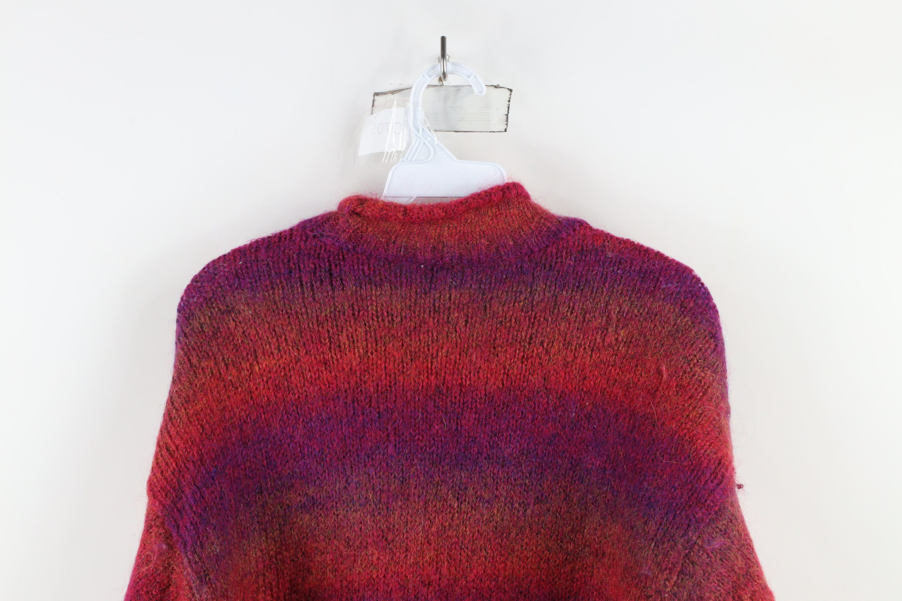 Vintage Vintage 90s Streetwear Wool Blend Marled Mock Neck Sweater Size L / US 10 / IT 46 - 7 Thumbnail