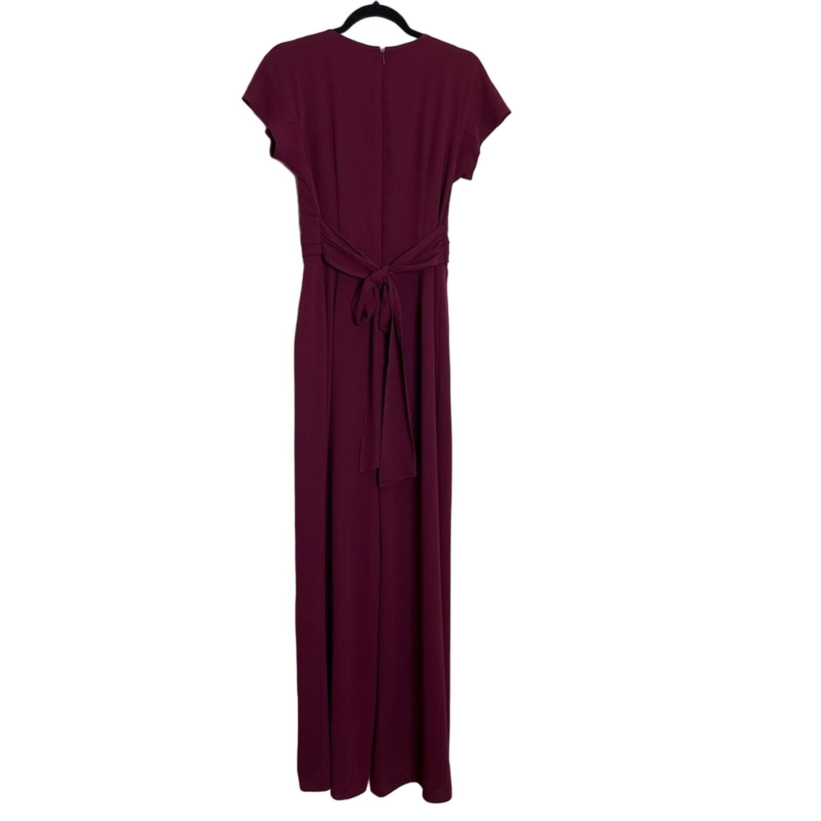 Other Gal Meets Glam Delaney Crossover Wrap Jumpsuit Size 30" / US 8 / IT 44 - 8 Thumbnail