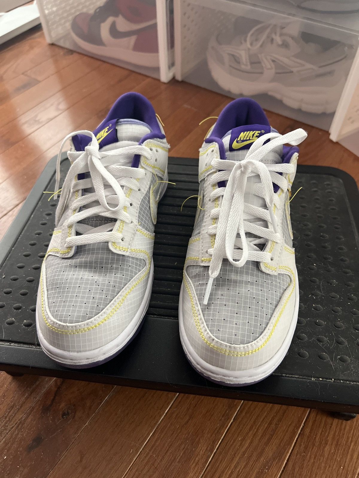 Jordan Brand Union LA Dunk Low Passport Pack - Court Purple Size US 7 / EU 40 - 3 Thumbnail