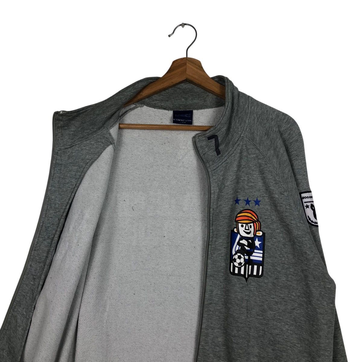 Japanese Brand × Vintage 📌Vintage Zipper Sweater Laundry x Soccer Junky big Logo Size US L / EU 52-54 / 3 - 13 Thumbnail
