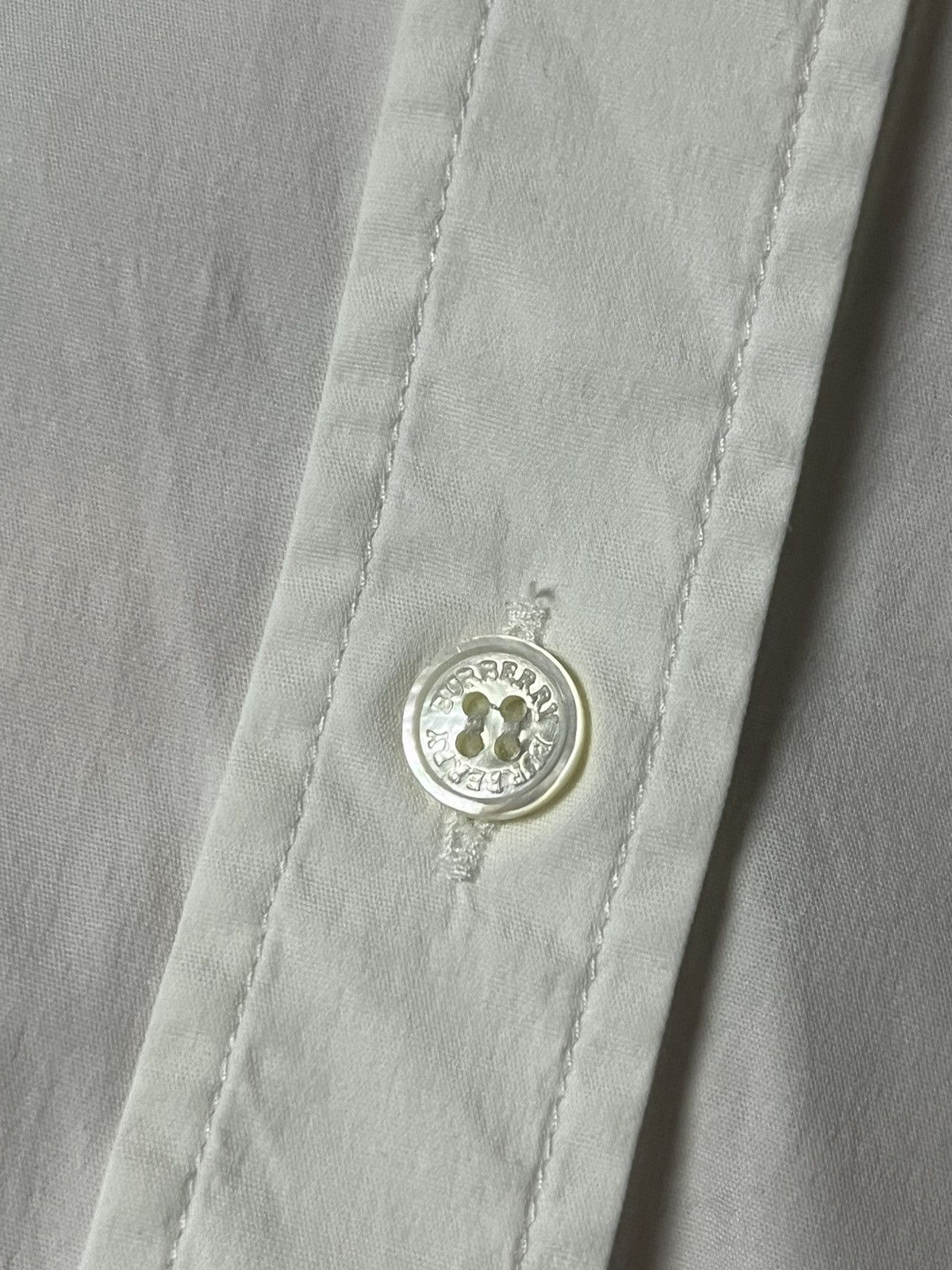 Burberry Burberry Brit Classic White Button Up Shirt Size XL / US 12-14 / IT 48-50 - 4 Thumbnail
