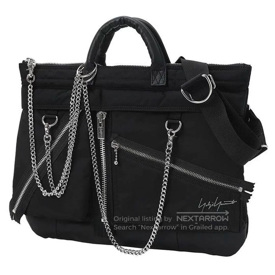Yohji Yamamoto Yohji Yamamoto x Porter Black Shoulder Bag. Size ONE SIZE - 3 Thumbnail